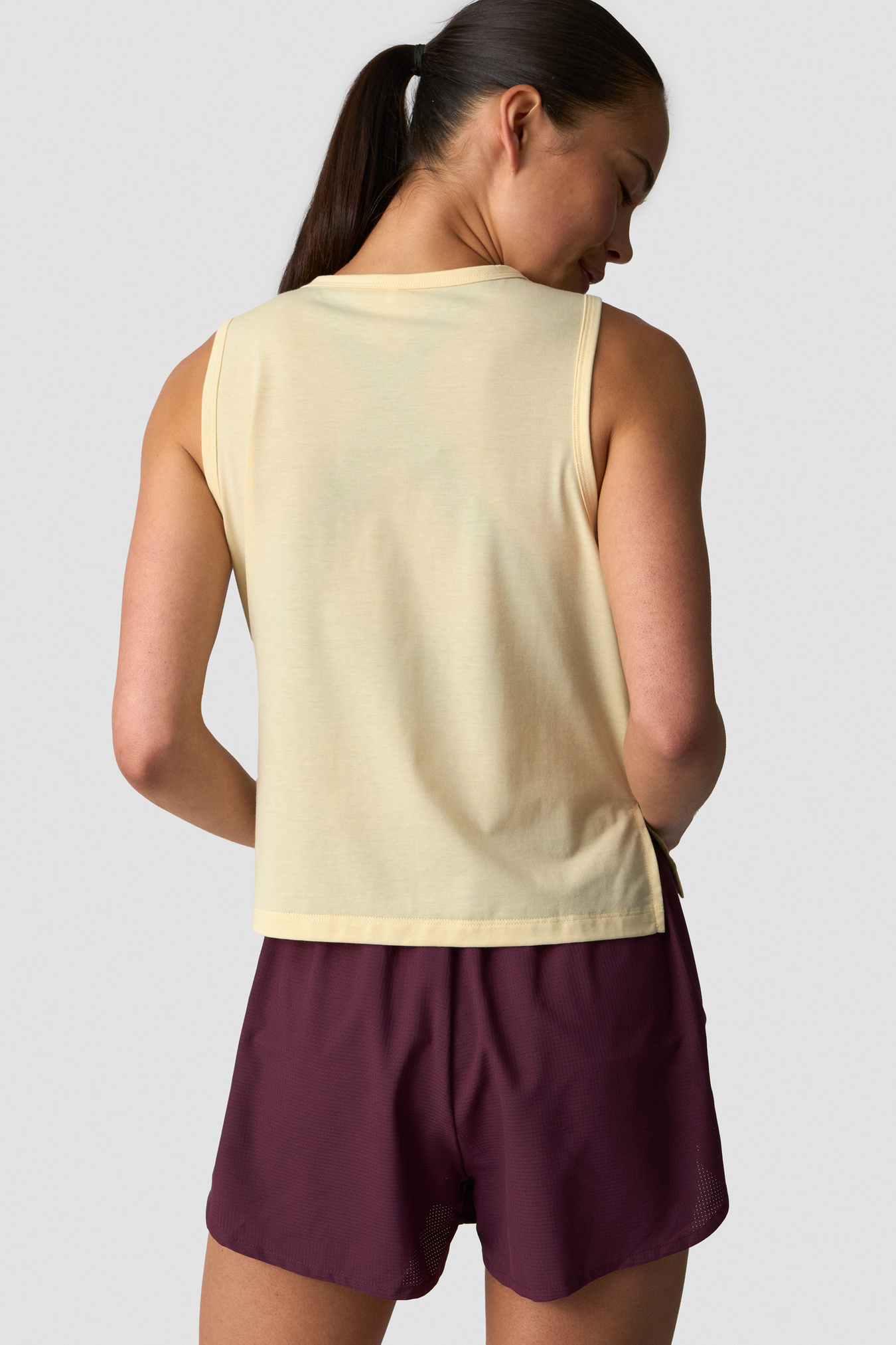 Mirage Cropped Singlet Butter Yellow - billede 2