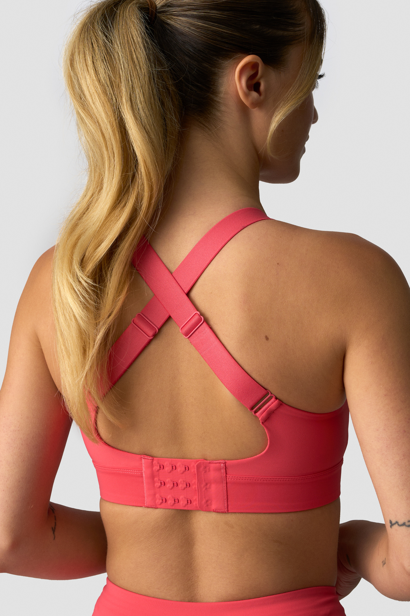 Essential High Intensity Sports Bra Dark Pink Peach - imagen 1
