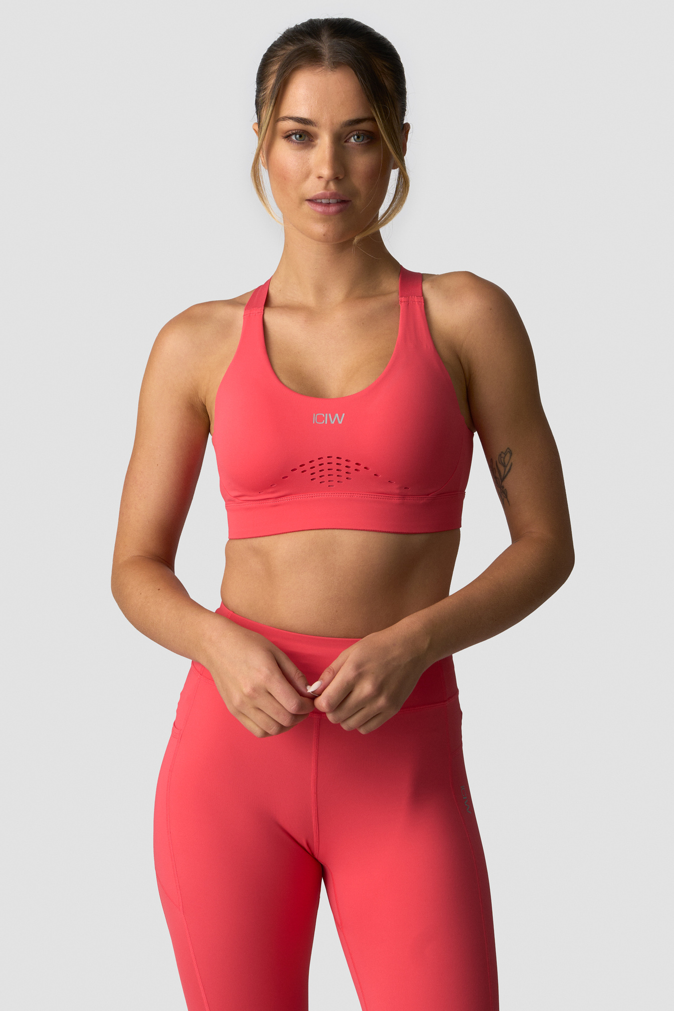 Essential High Intensity Sports Bra Dark Pink Peach - imagen 2