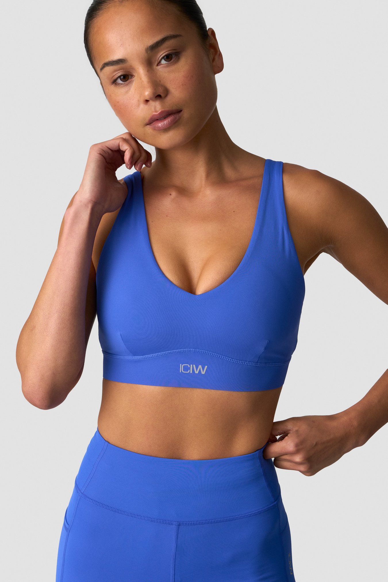 Essential Mid Support Sports Bra Virtual Blue - billede 2