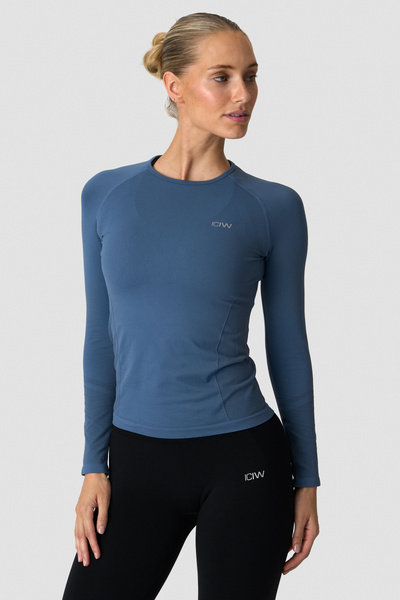 
                    Define Seamless Long Sleeve Dusty Twilight Blue
                    
                  