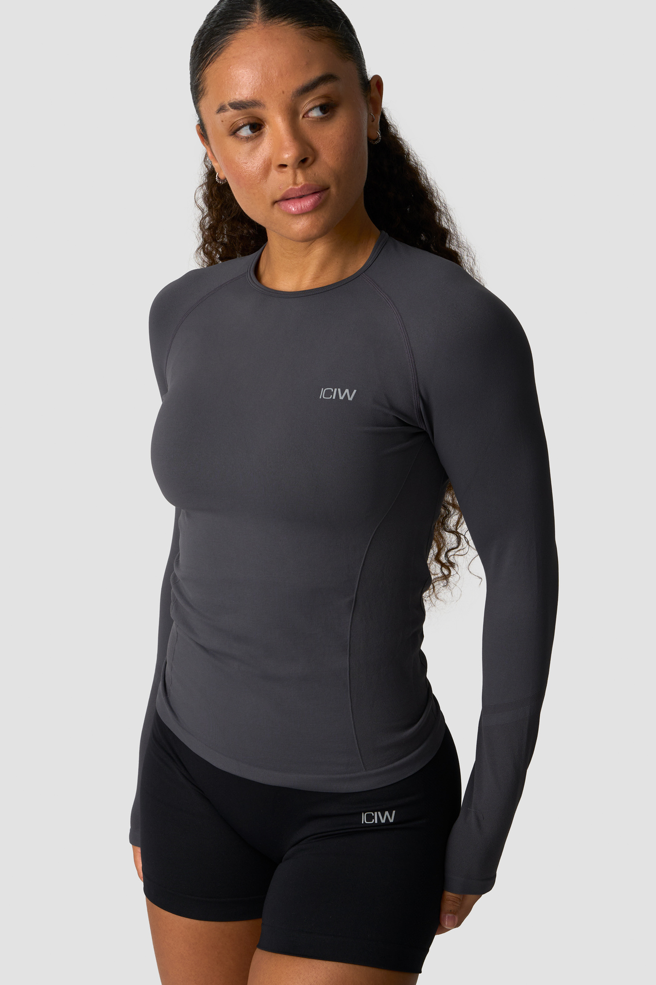 Define Seamless Long Sleeve Graphite - bilde 0