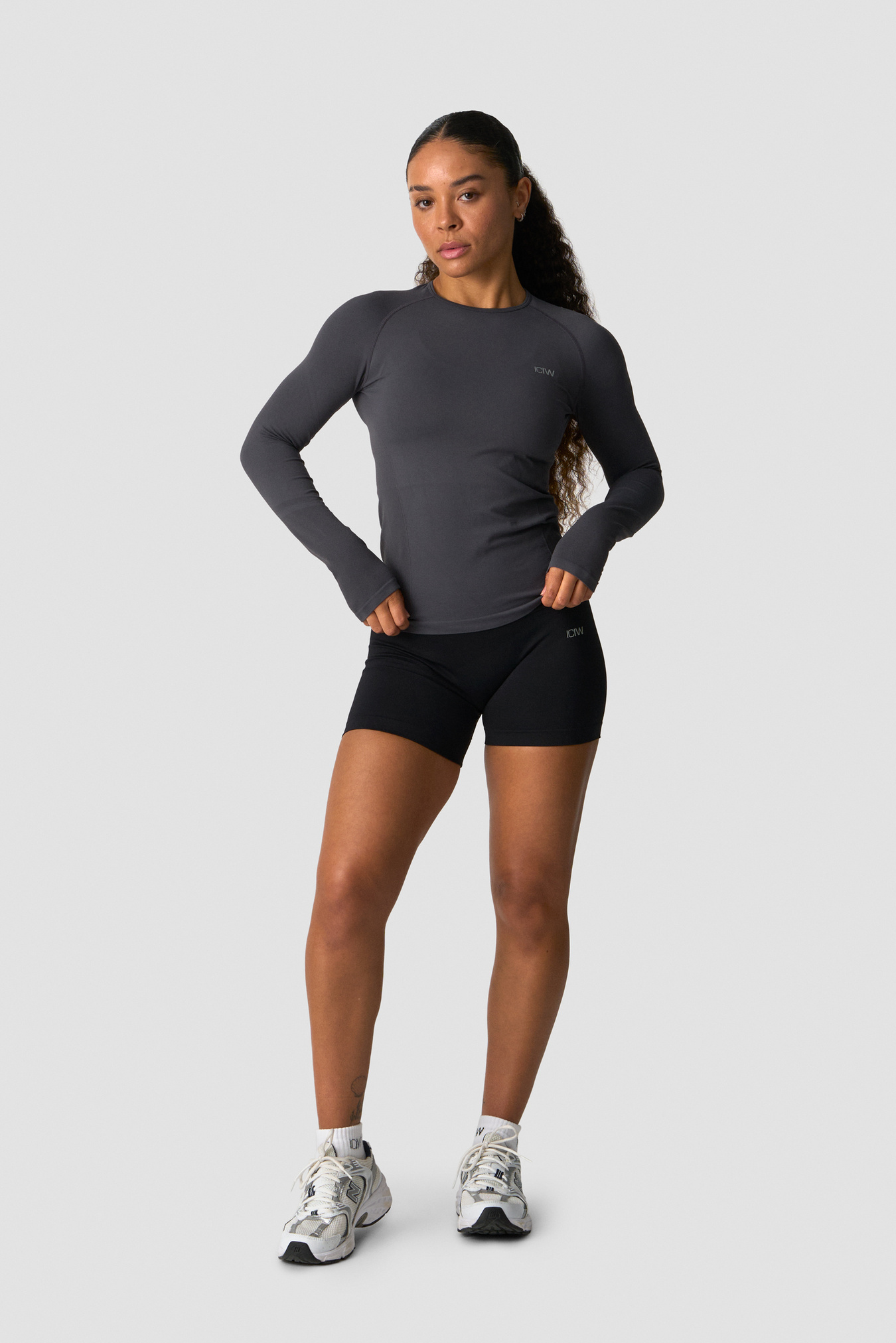 Define Seamless Long Sleeve Graphite - bilde 4