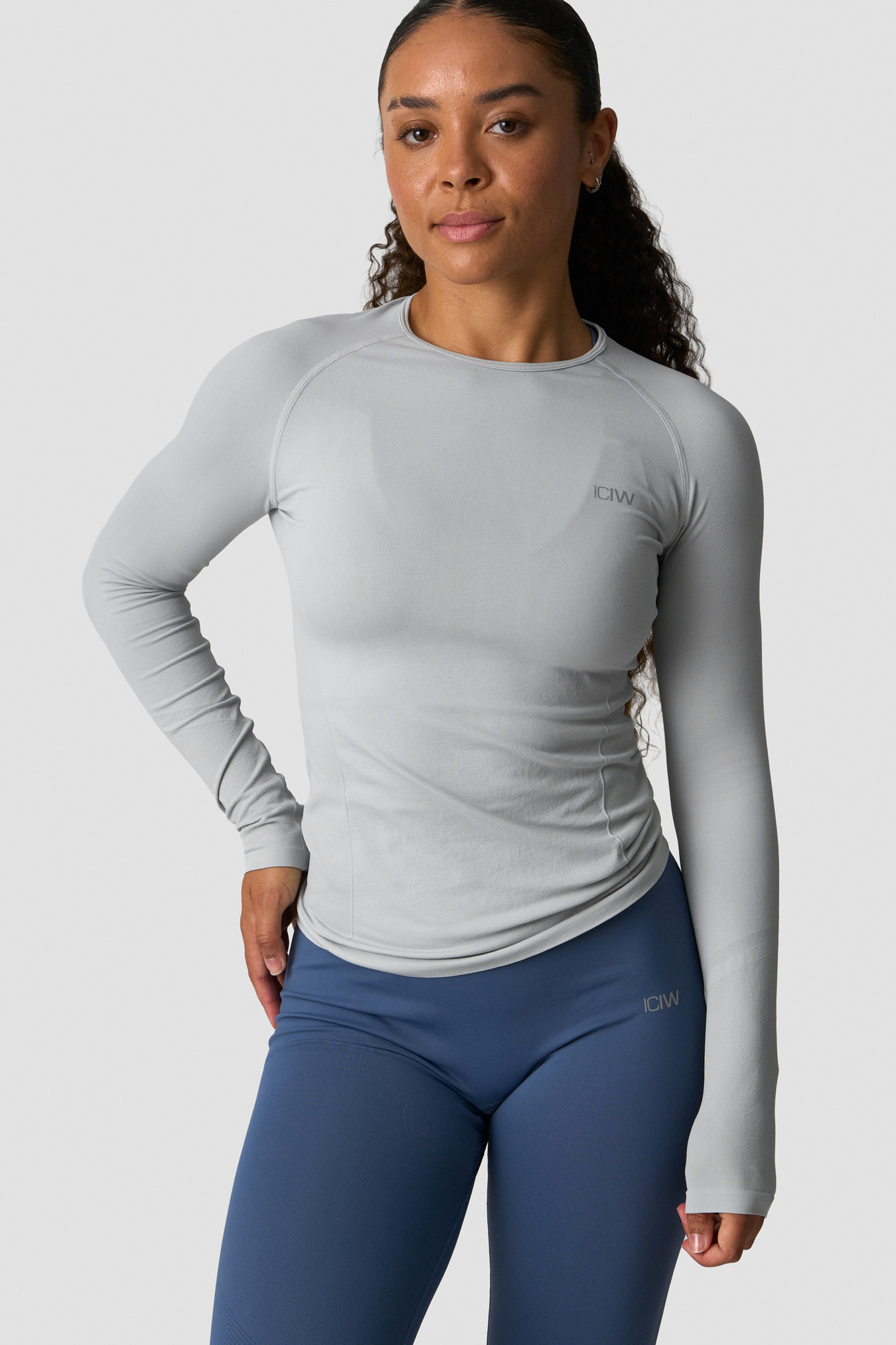 Define Seamless Long Sleeve Light Grey - bilde 0