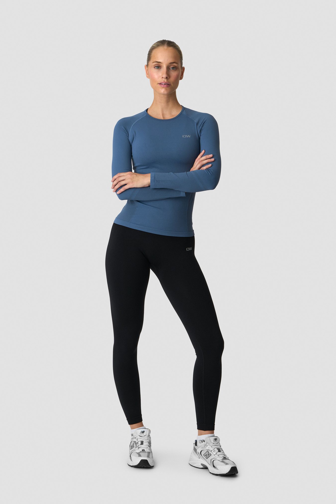 Define Seamless Long Sleeve Dusty Twilight Blue - image 3