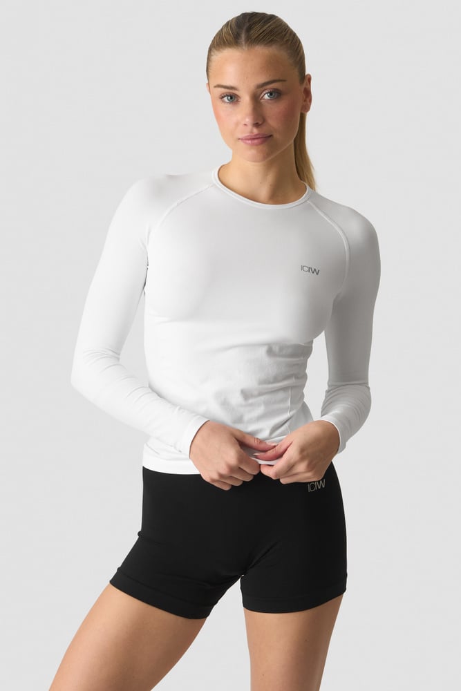 Define Seamless Long Sleeve White