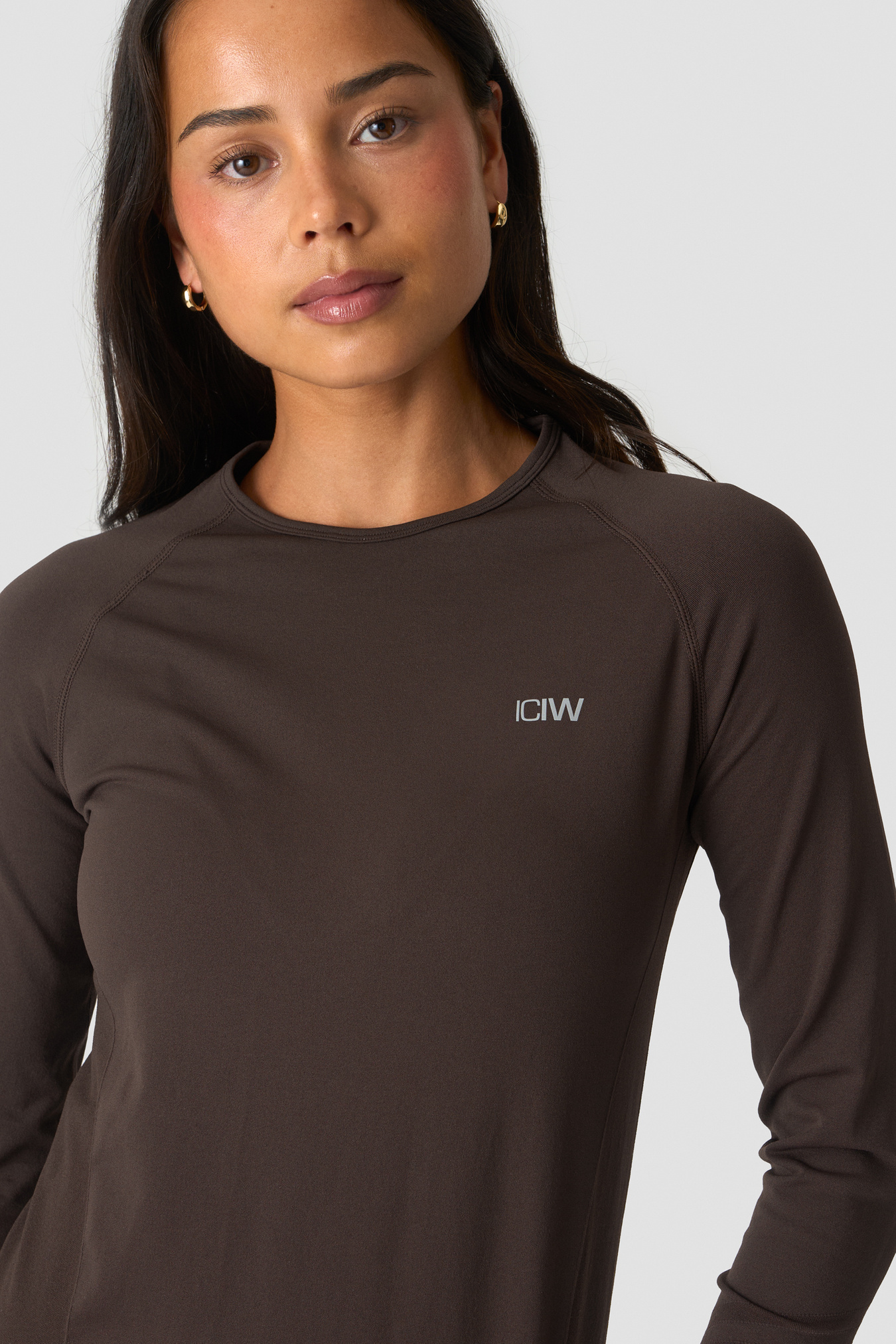 Define Seamless Long Sleeve Chocolate Brown - image 3