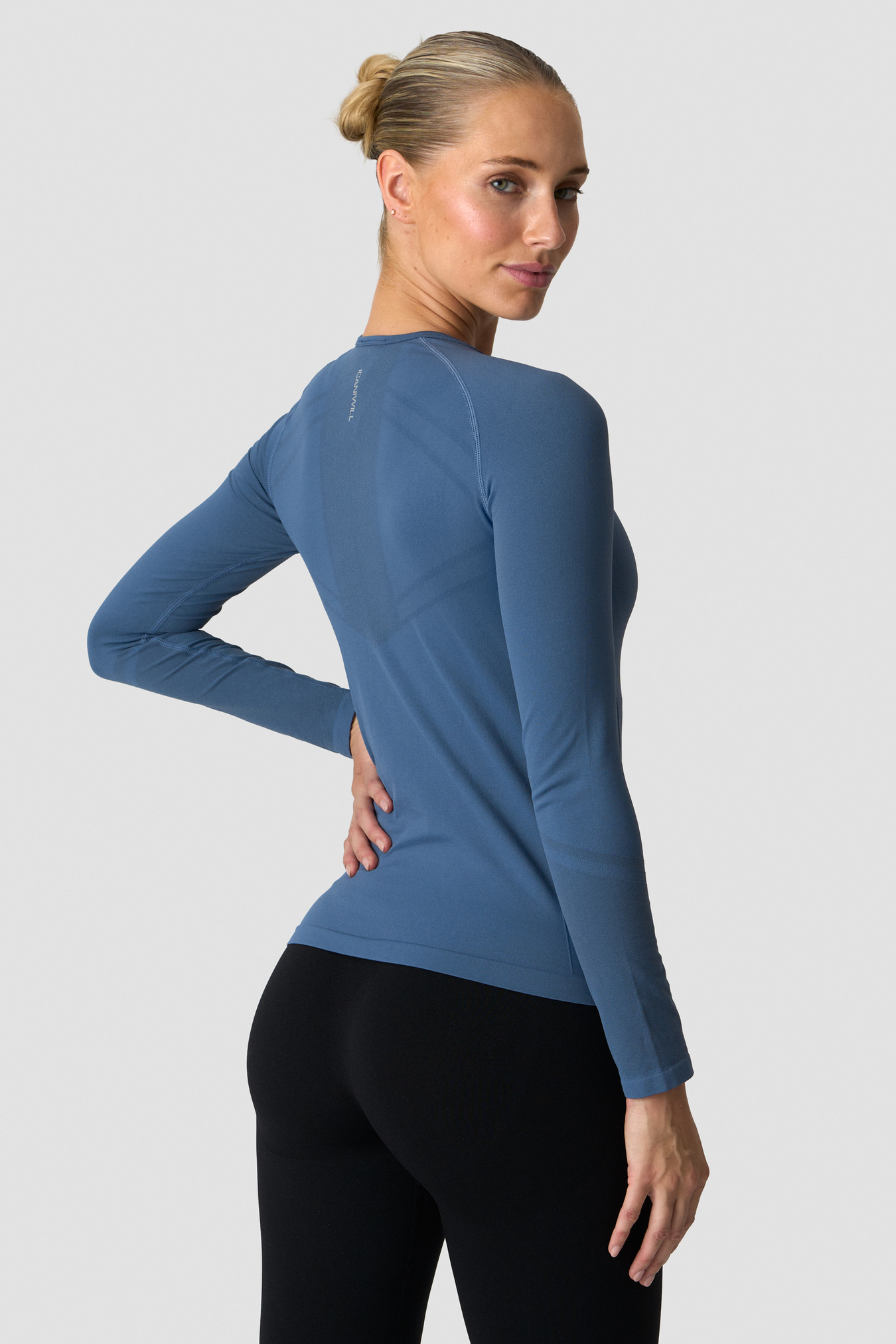 Define Seamless Long Sleeve Dusty Twilight Blue - image 1