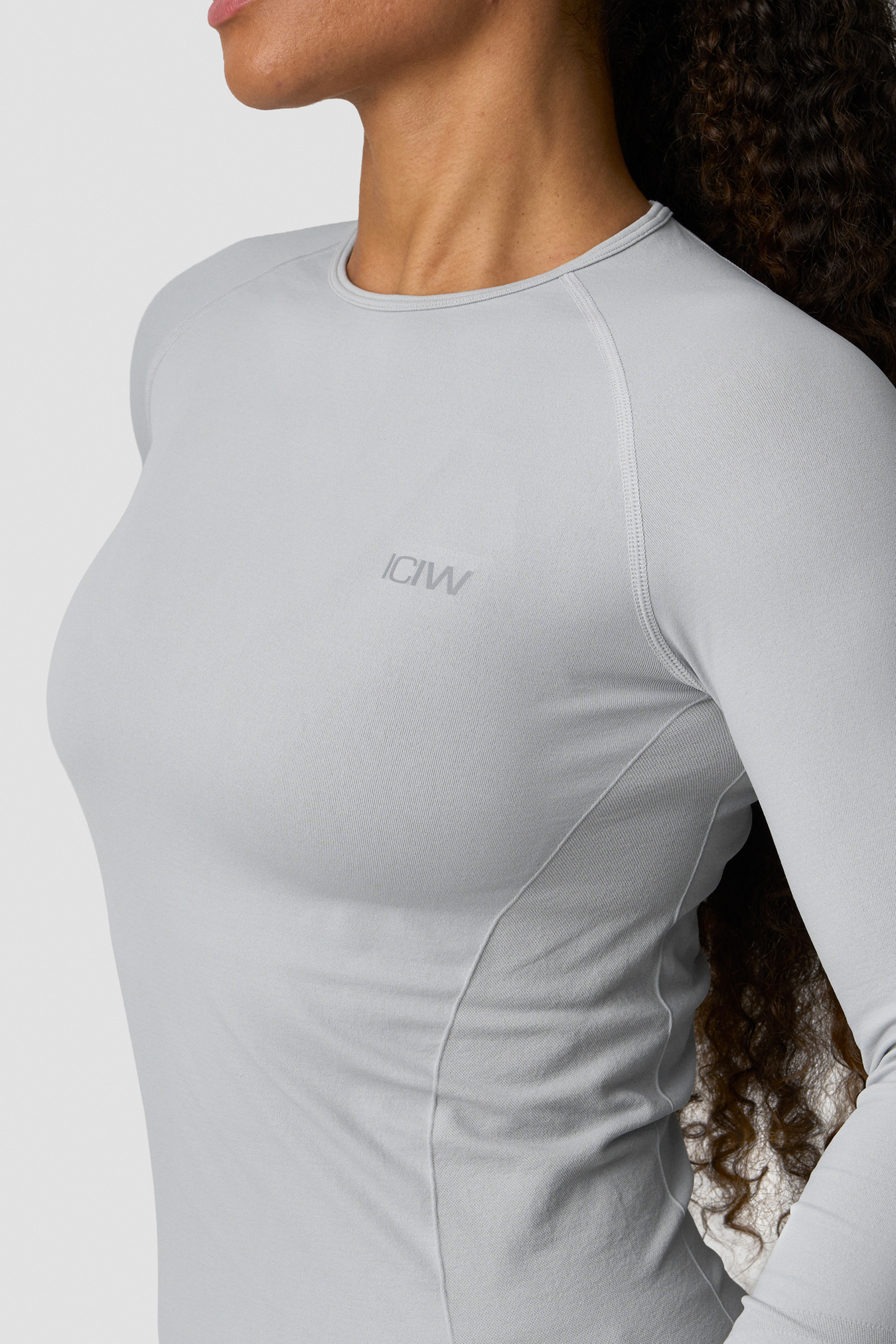Define Seamless Long Sleeve Light Grey - bilde 2