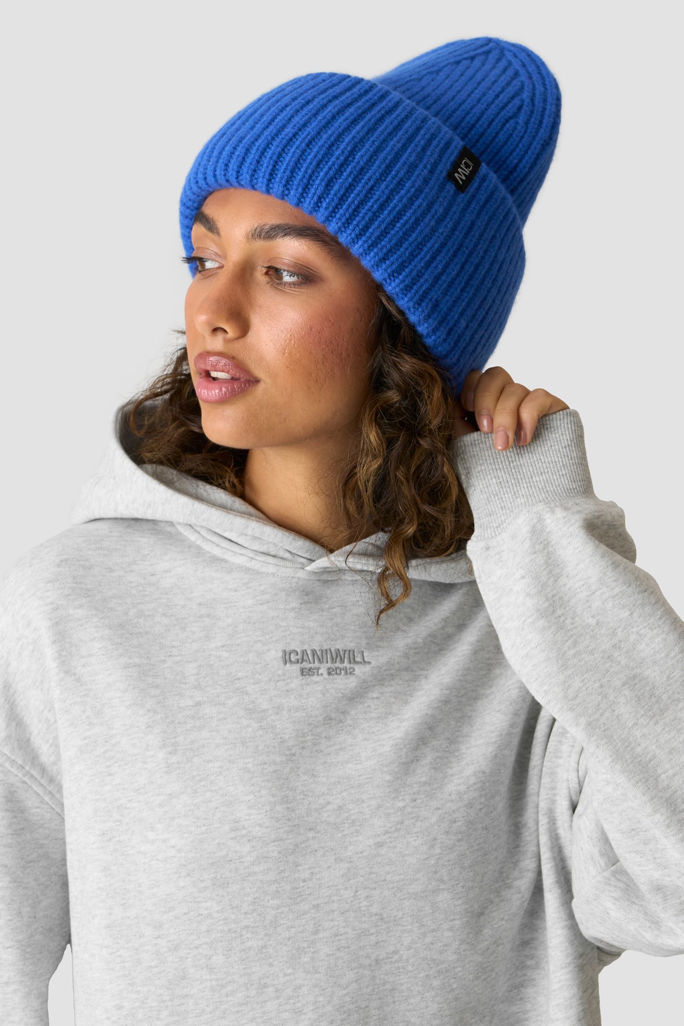 Everyday Chunky Wool Beanie Virtual Blue - image 2