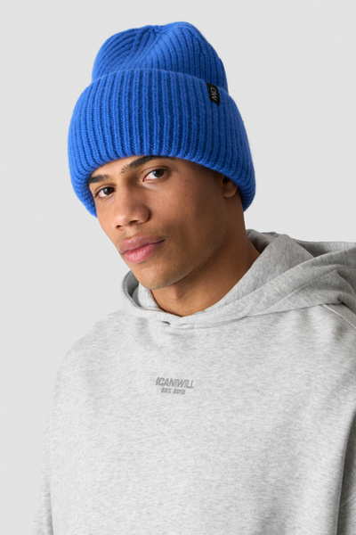 Everyday Chunky Wool Beanie Virtual Blue - undefined