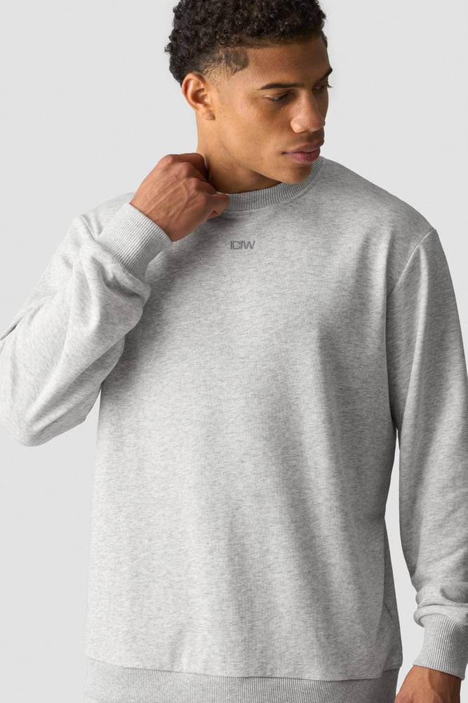 Everyday Crewneck Light Grey Melange | ICIW