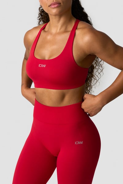 Smooth Seamless Sports Bra Red Cherry - undefined