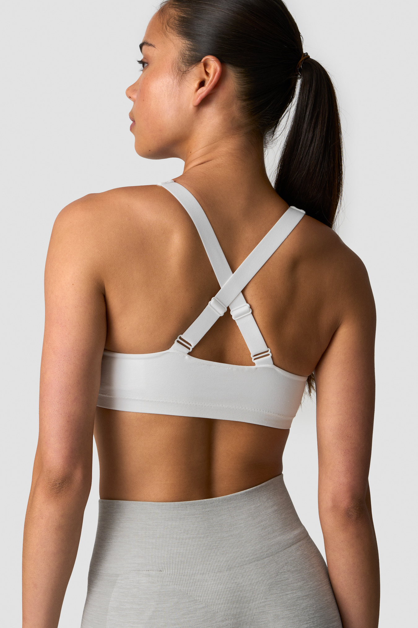 Smooth Seamless Sports Bra White Snow - bild 2