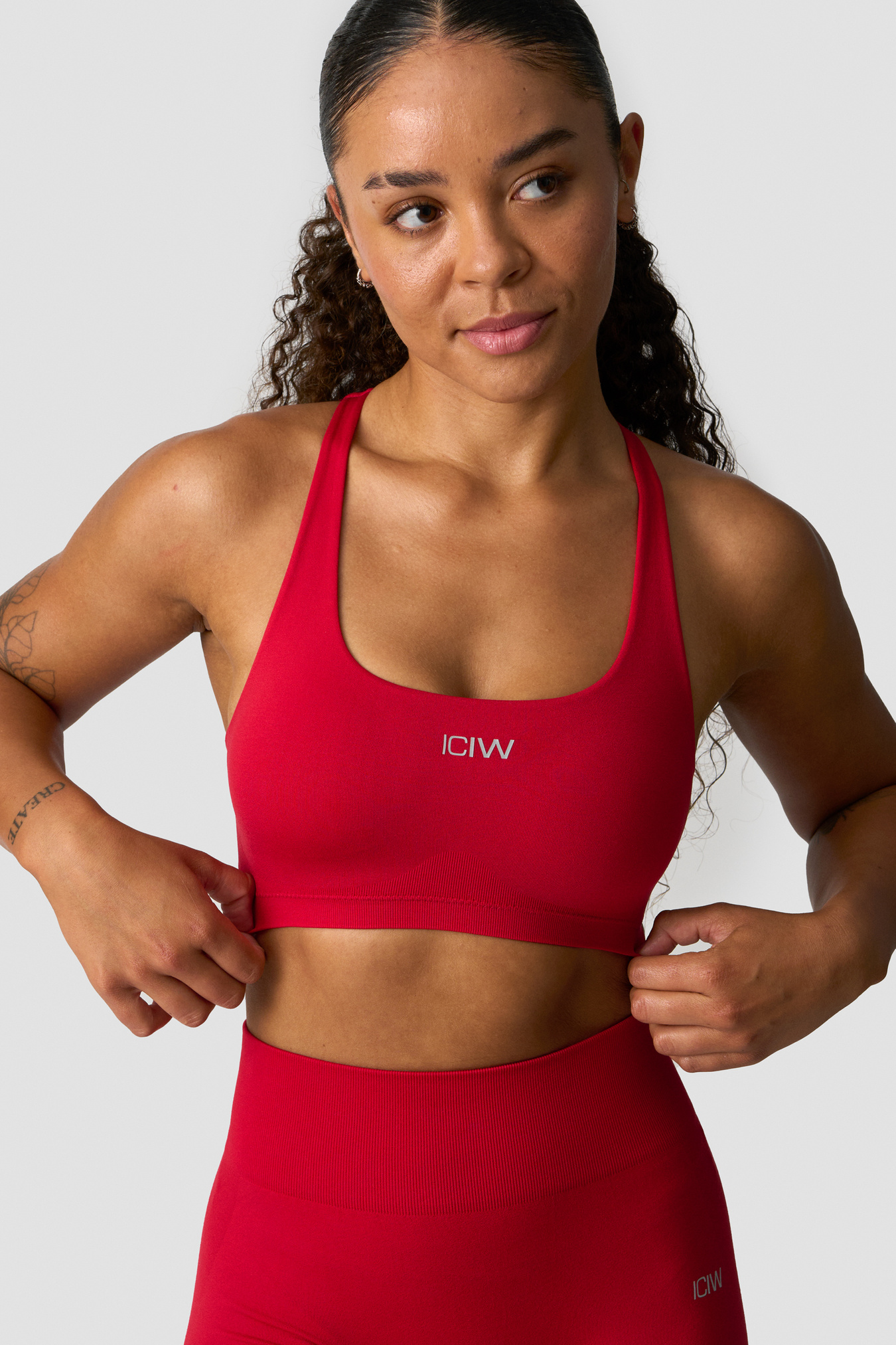 Smooth Seamless Sports Bra Red Cherry - billede 2