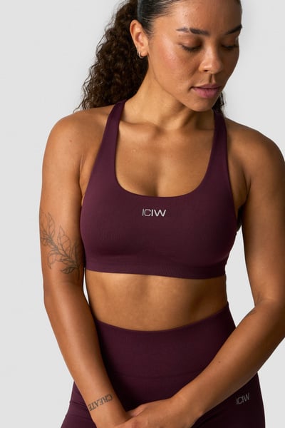 Smooth Seamless Sports Bra Dark Mahogany - undefined