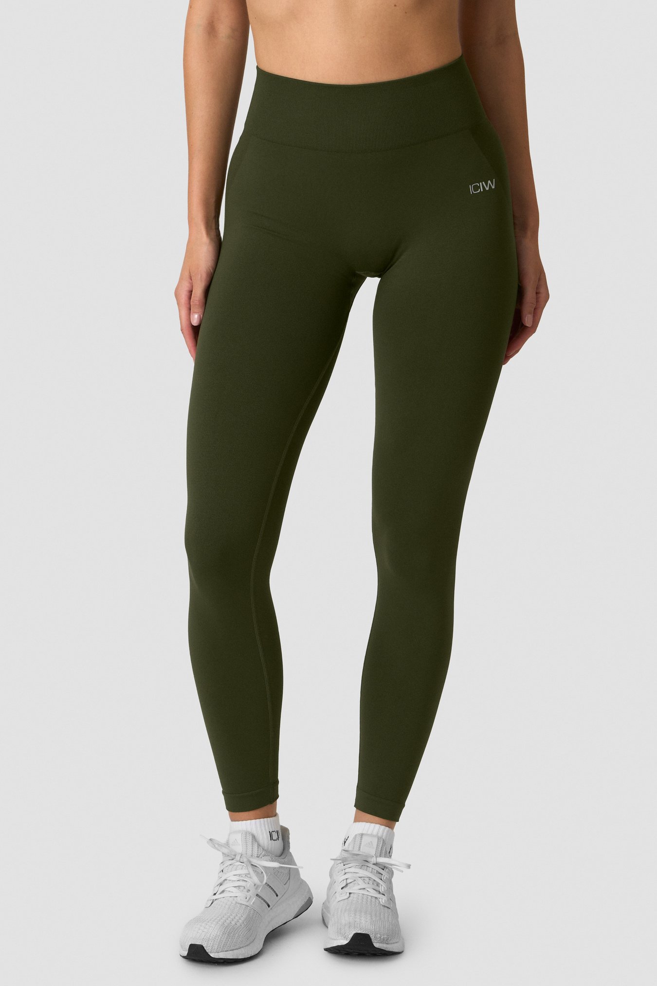 Smooth Seamless Tights Dark Khaki Green - billede 2