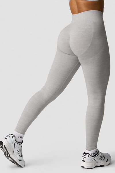 Smooth Seamless Tights Light Grey Melange - undefined
