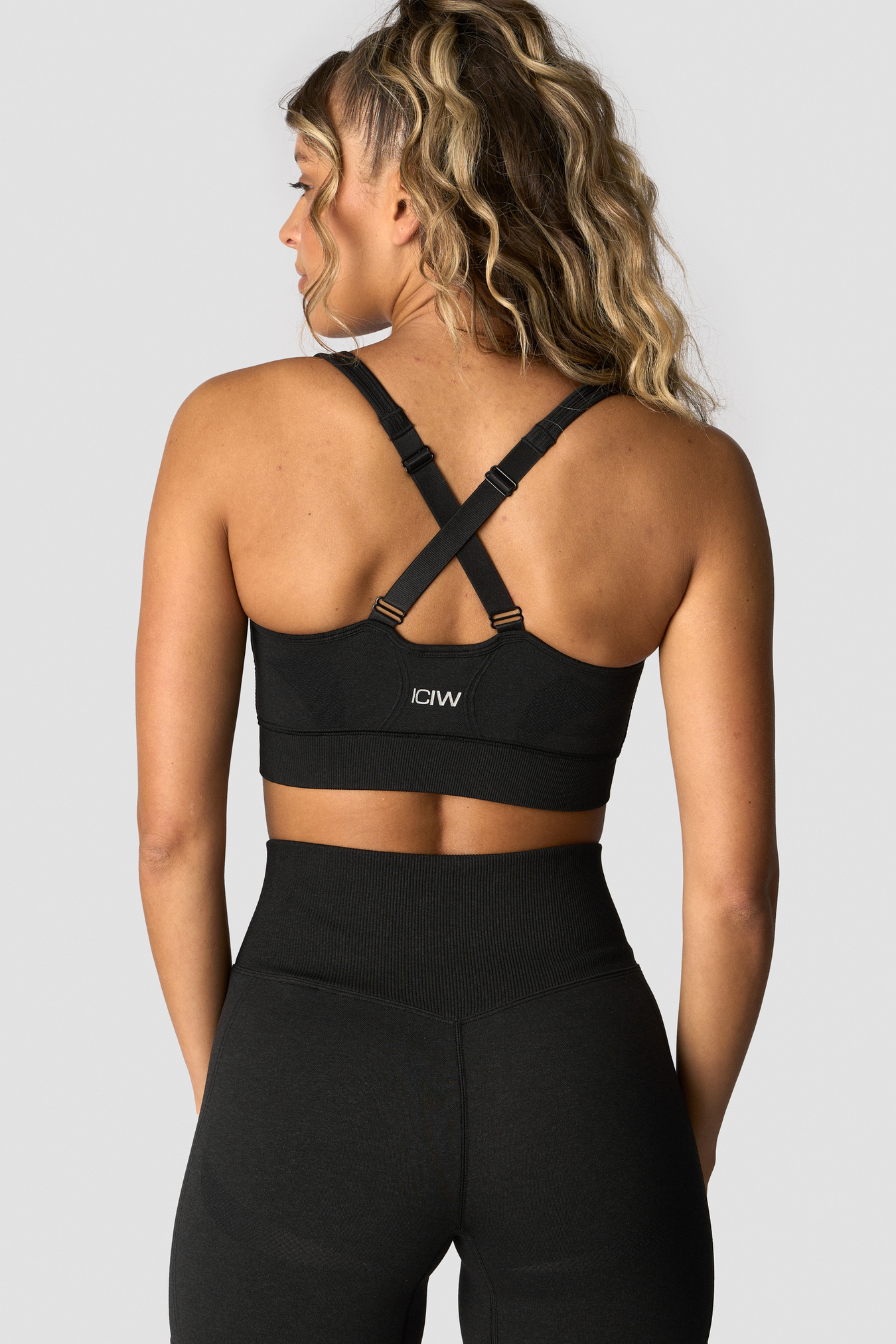 Soft Seamless Adjustable Sports Bra Black - Bild 2