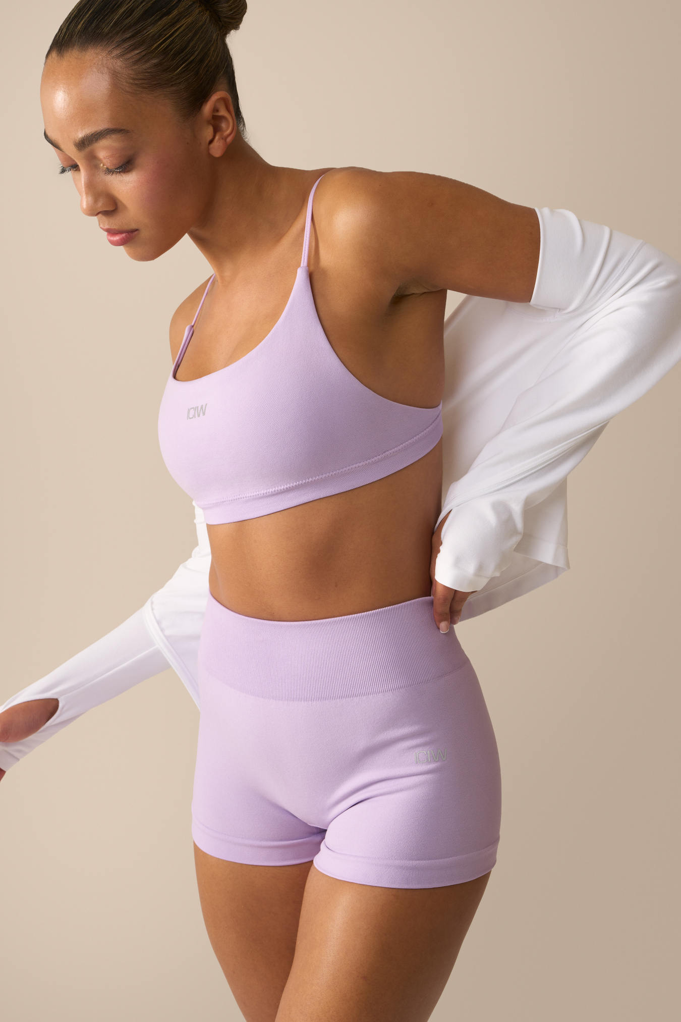 Smooth Seamless Shorts Pastel Lilac - kuva 7
