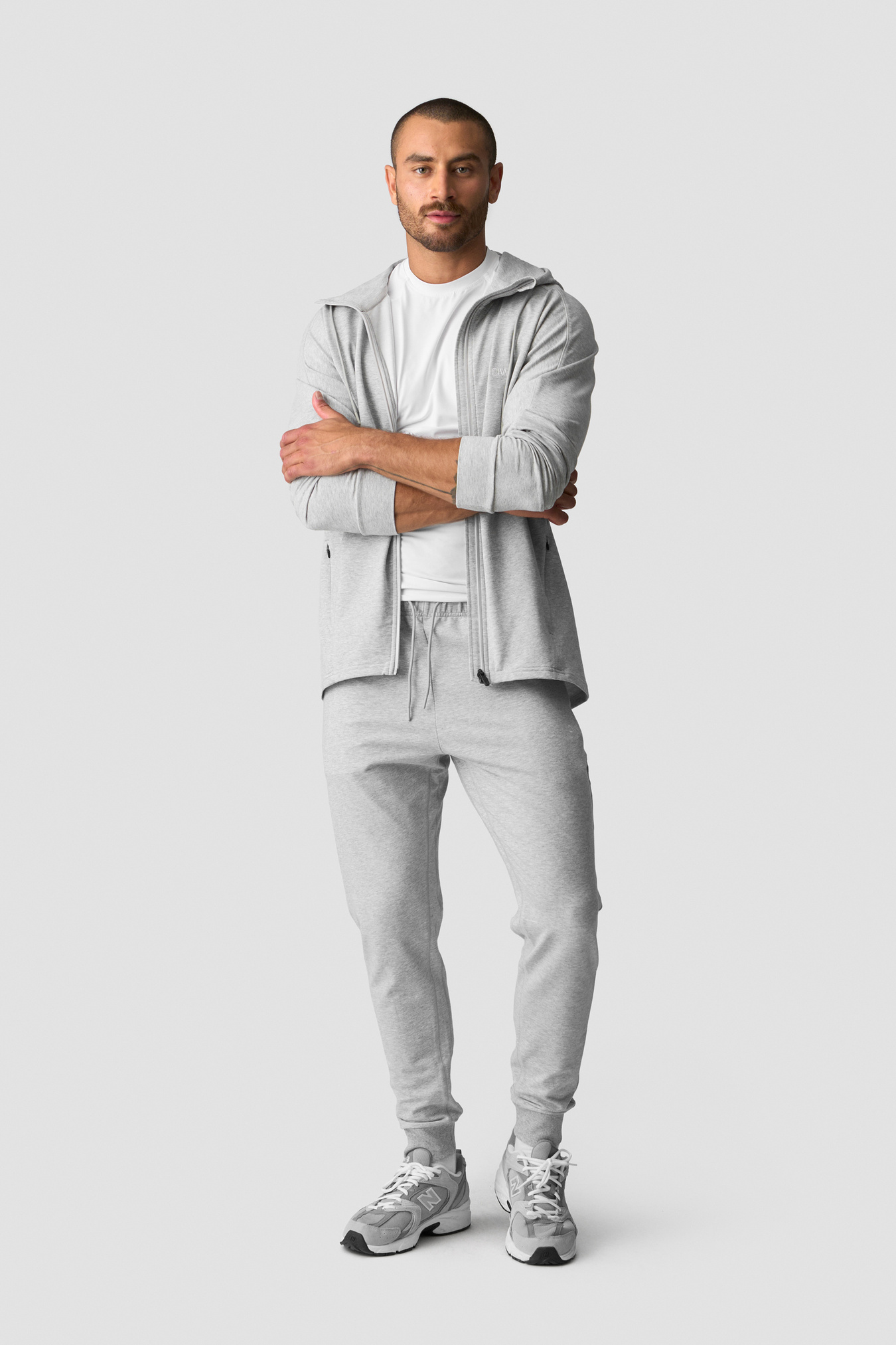 Activity Zip Hoodie M Light Grey Melange - billede 5