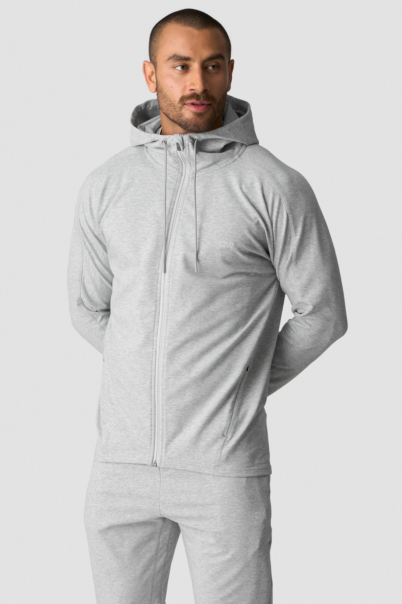 Activity Zip Hoodie M Light Grey Melange - billede 1