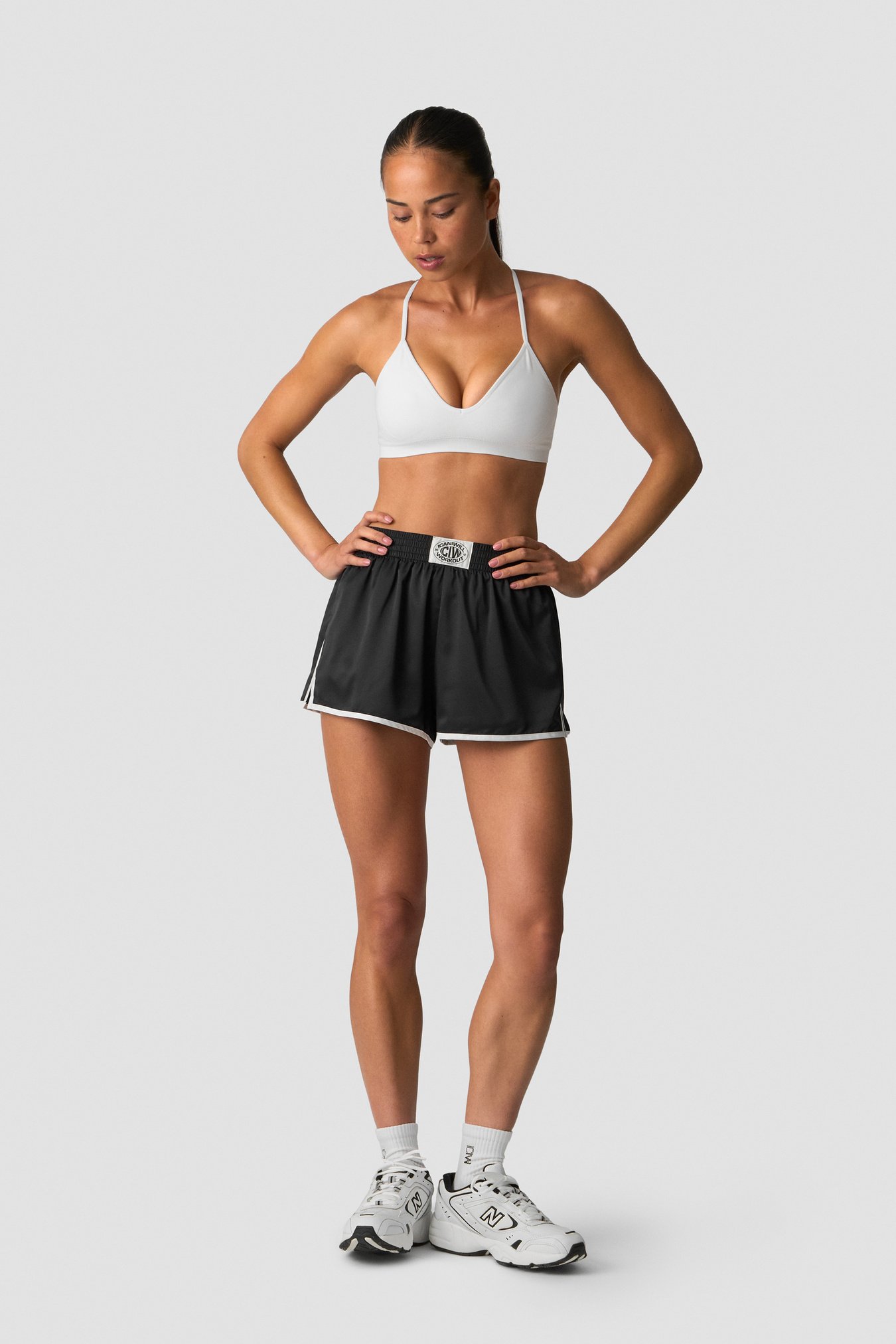 Smooth Seamless Strappy Sports Bra White Snow - immagine $