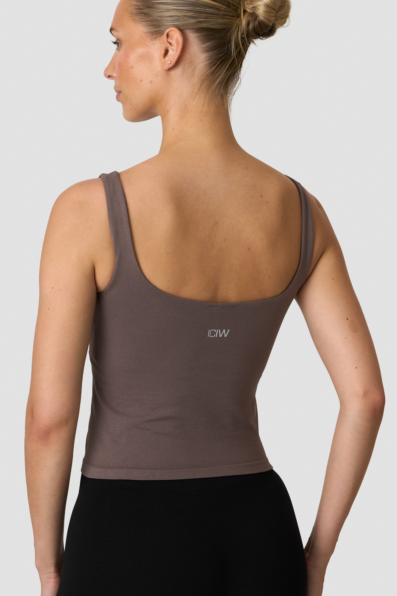 Smooth Seamless 2-in-1 Tank Dusty Brown - immagine $