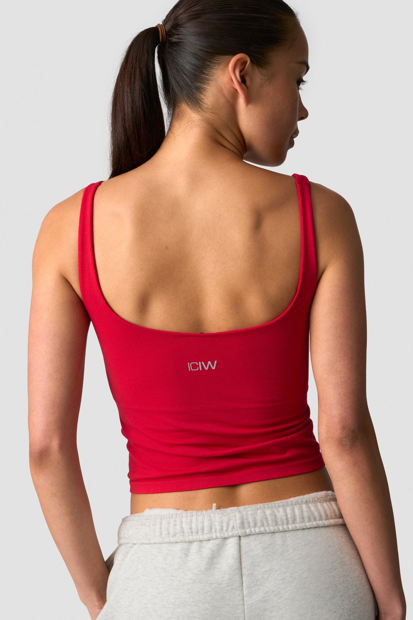 Smooth Seamless 2-in-1 Tank Red Cherry - immagine $