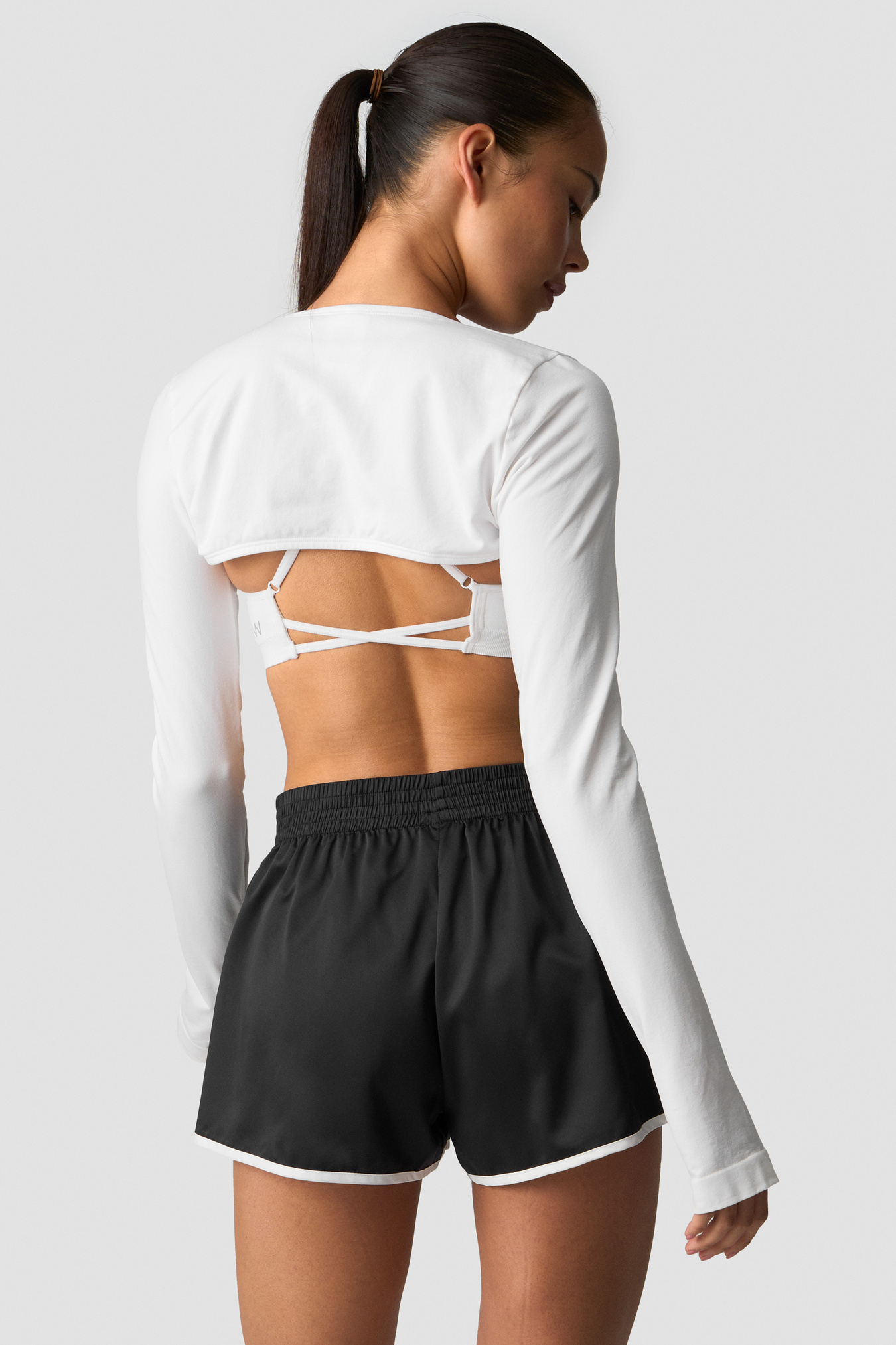 Smooth Seamless Shrug White Snow - immagine $