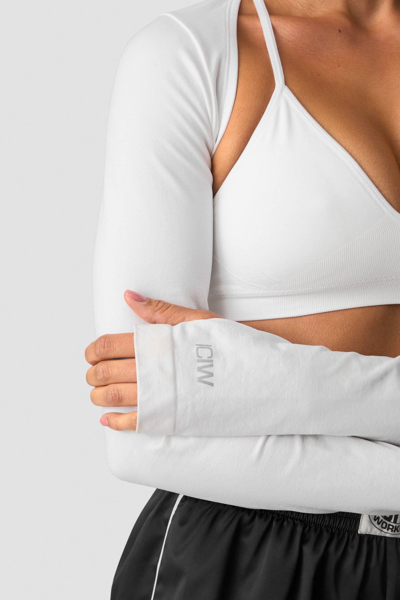 Smooth Seamless Shrug White Snow - immagine $