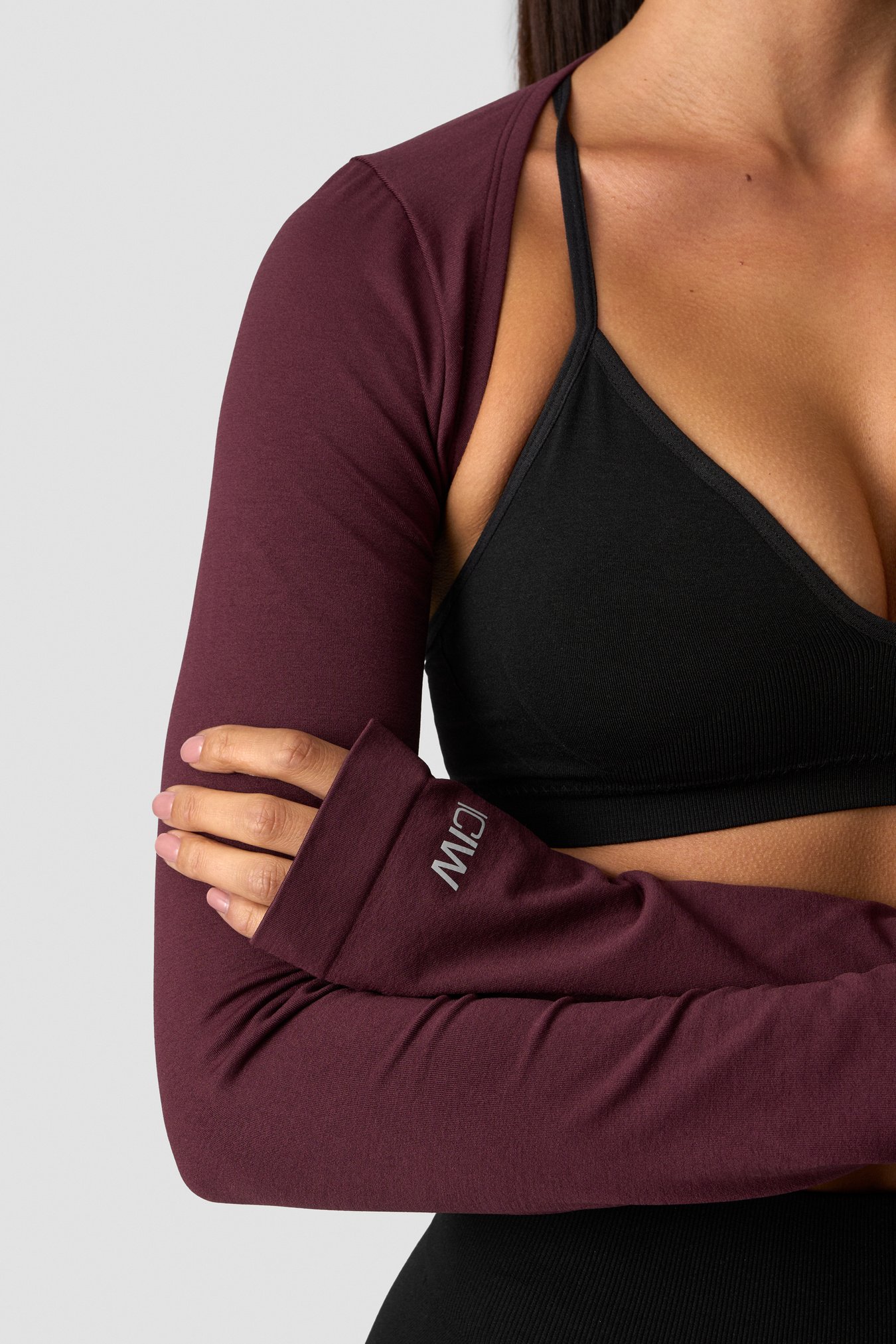 Smooth Seamless Shrug Dark mahogany - immagine $