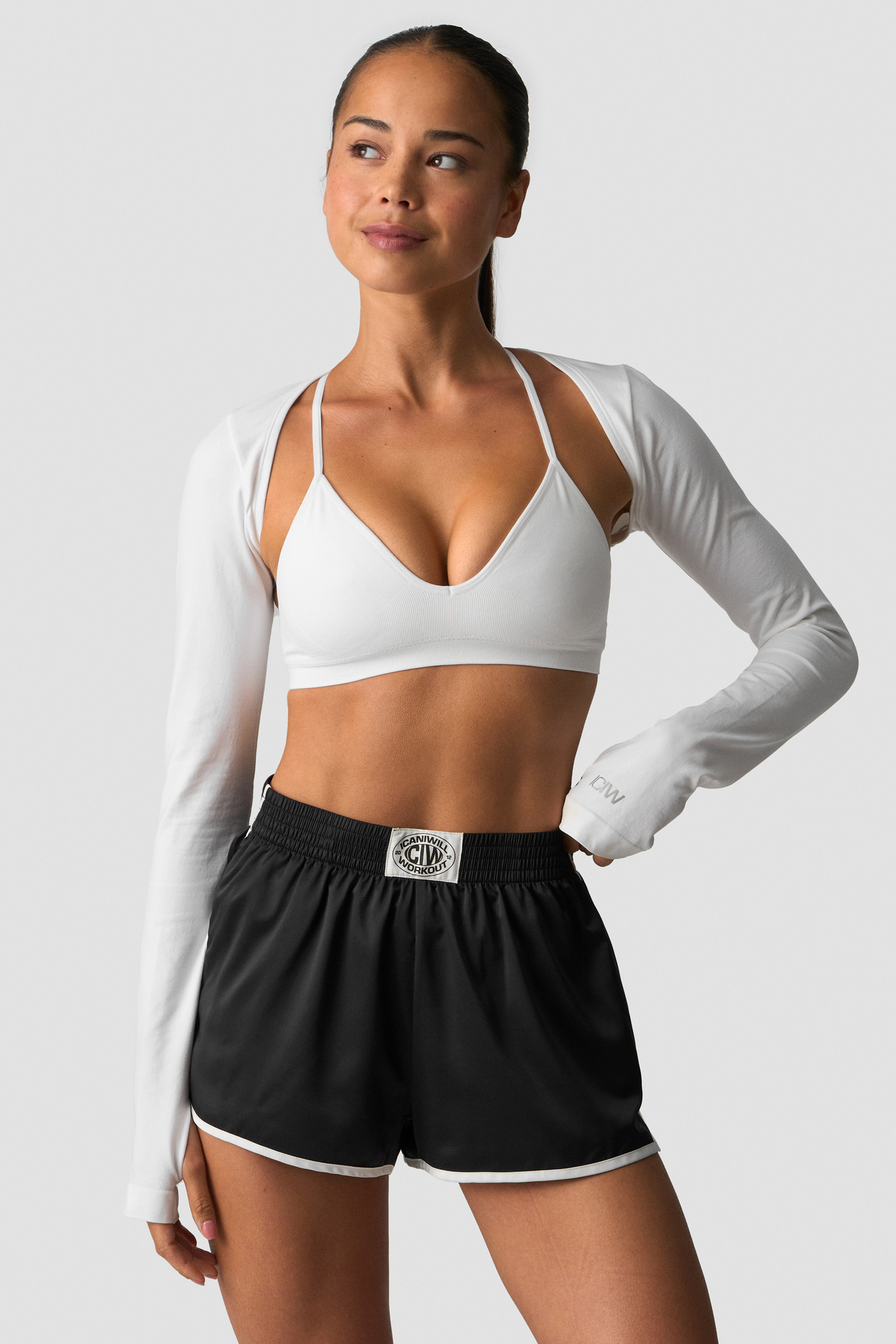 Smooth Seamless Shrug White Snow - immagine $