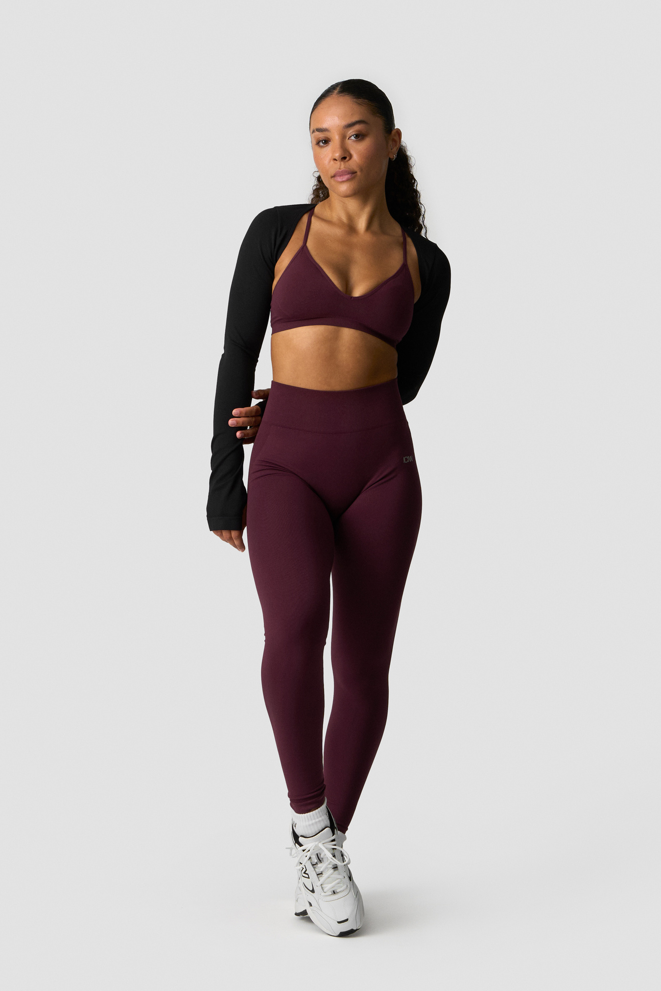 Smooth Seamless Shrug Black - immagine $