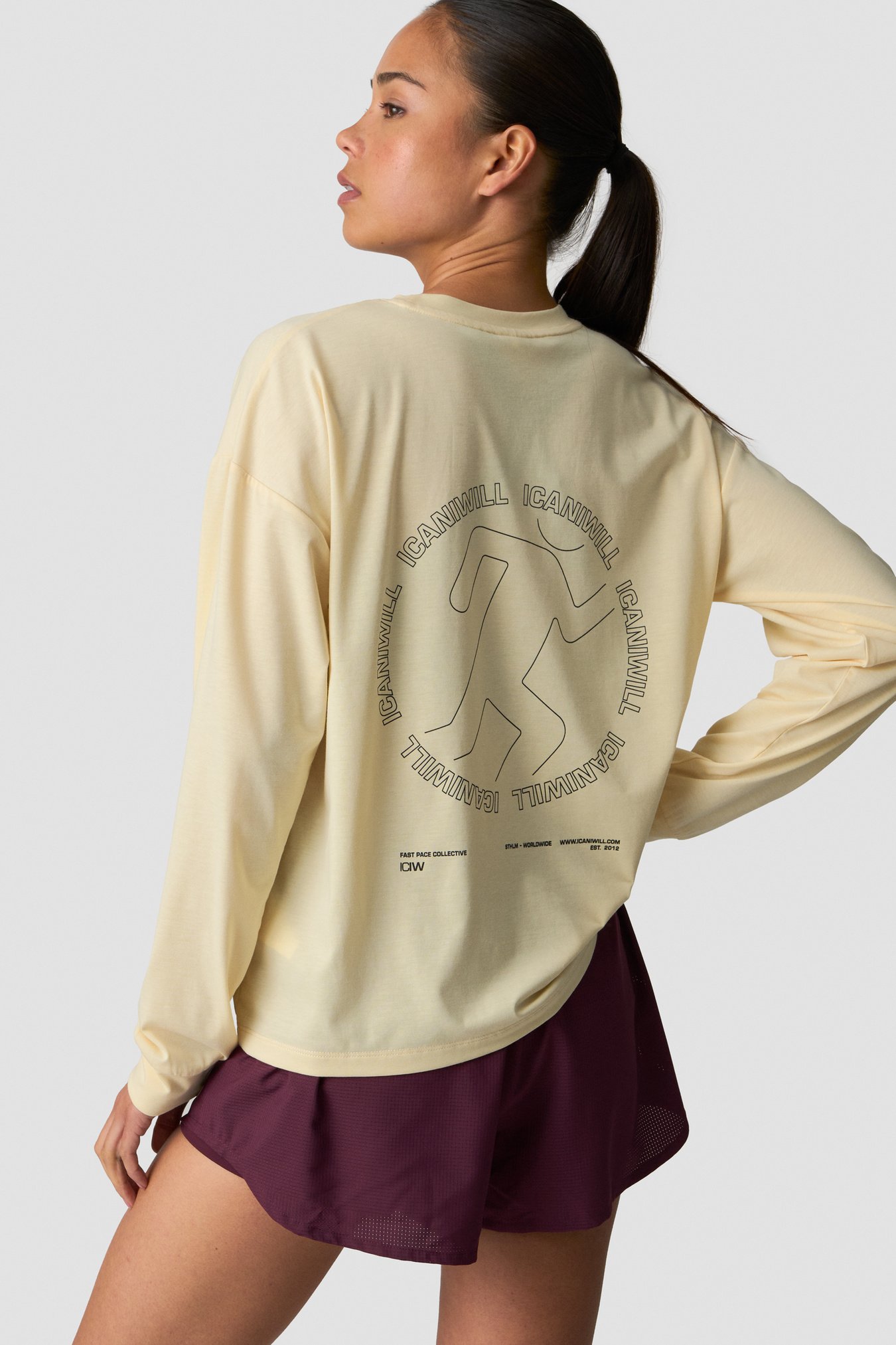 Mirage Dri-Release Long Sleeve Print Butter Yellow - billede 0