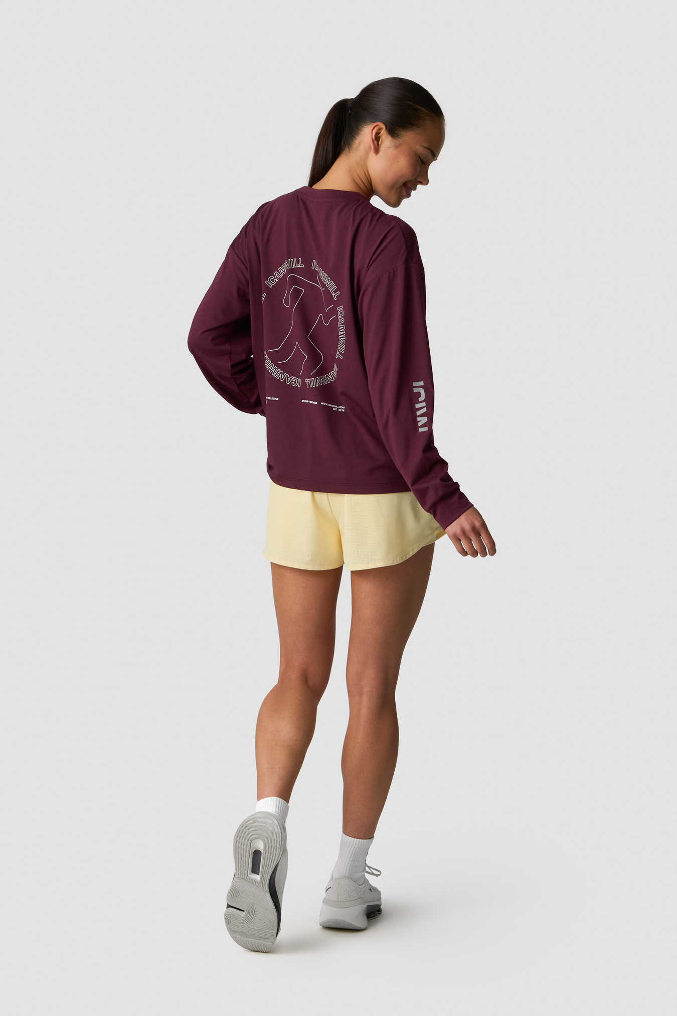 Mirage Dri-Release Long Sleeve Print Dark Mahogany - billede 4