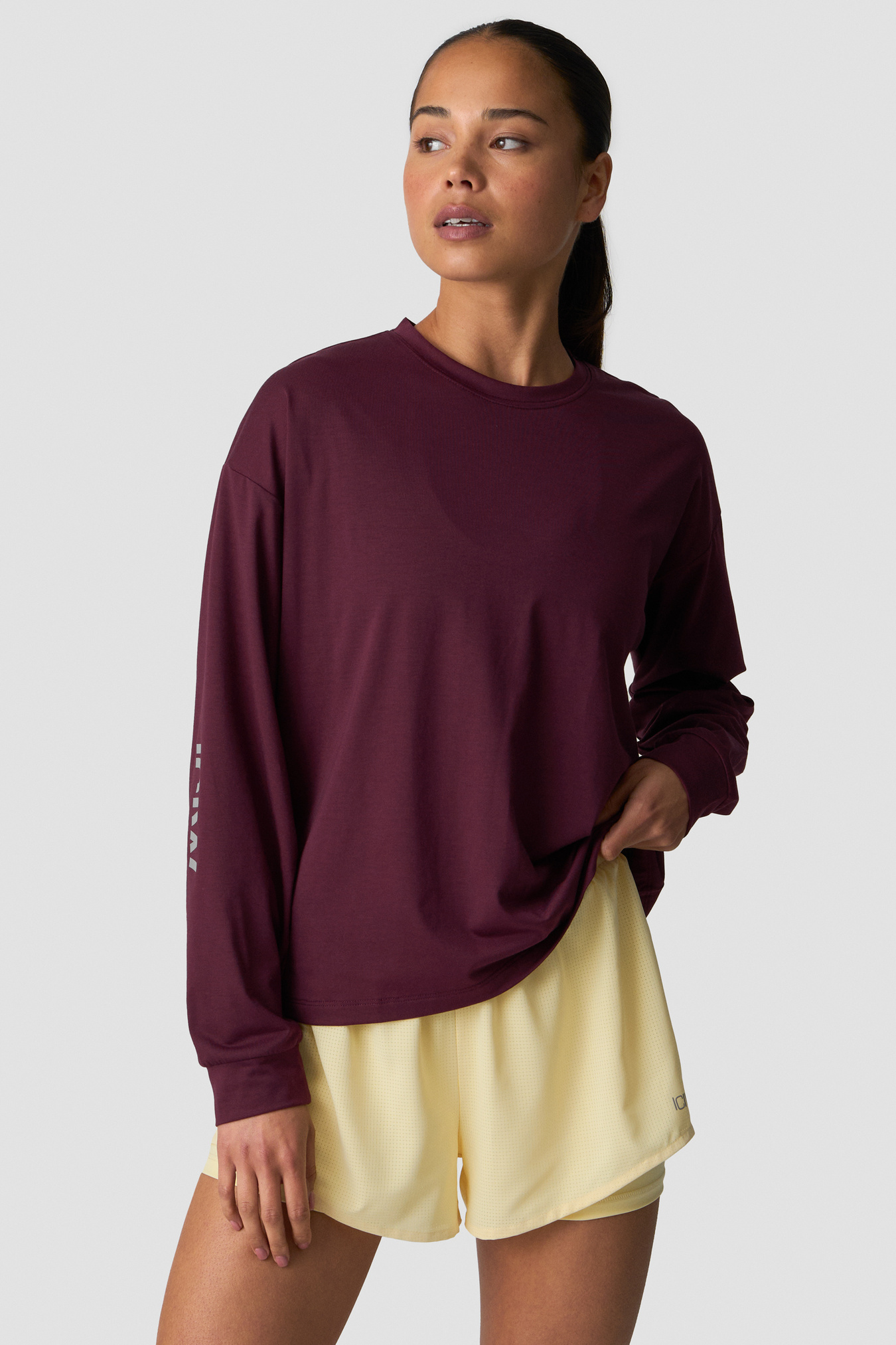 Mirage Dri-Release Long Sleeve Print Dark Mahogany - billede 1