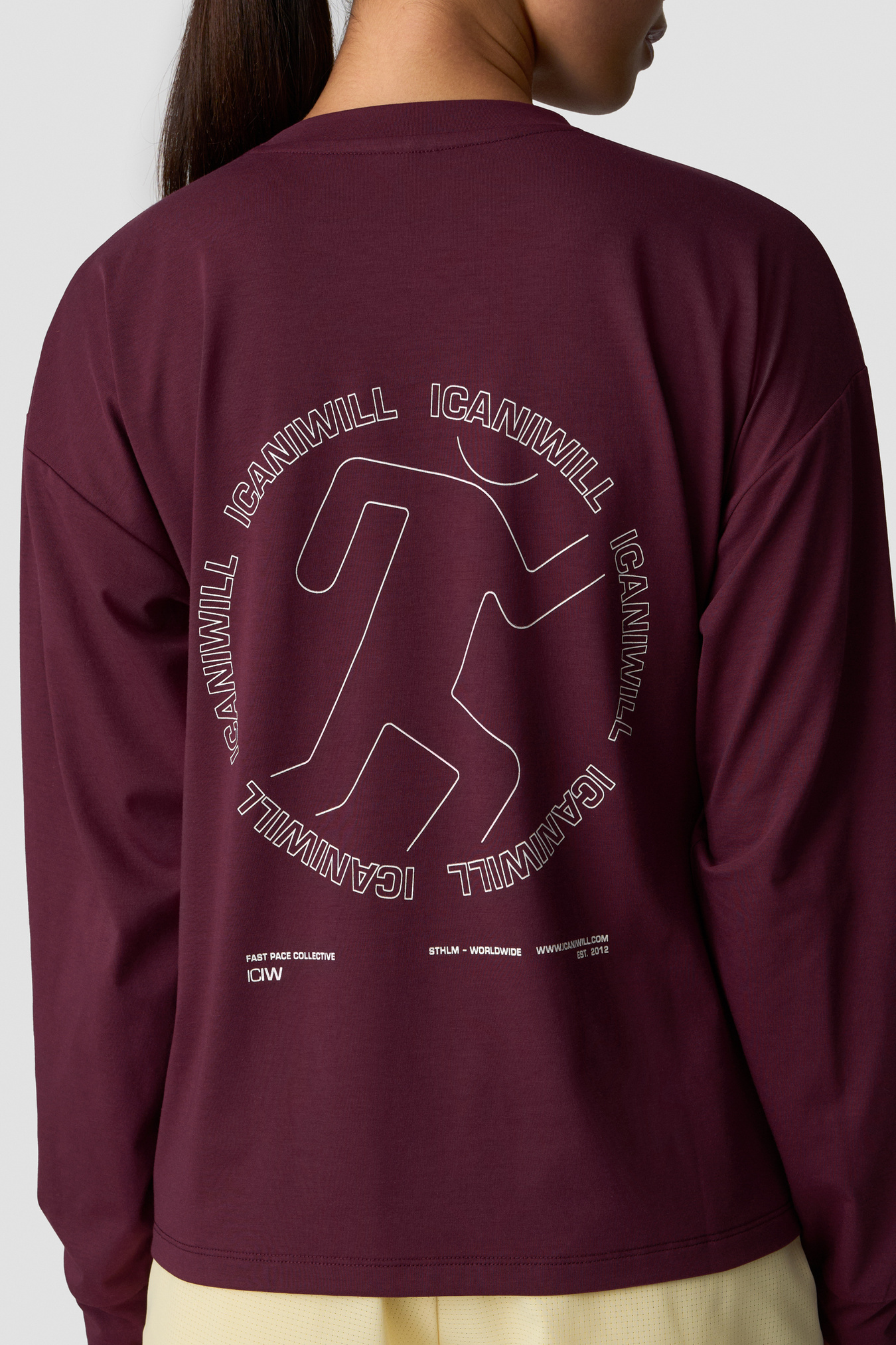 Mirage Dri-Release Long Sleeve Print Dark Mahogany - billede 2