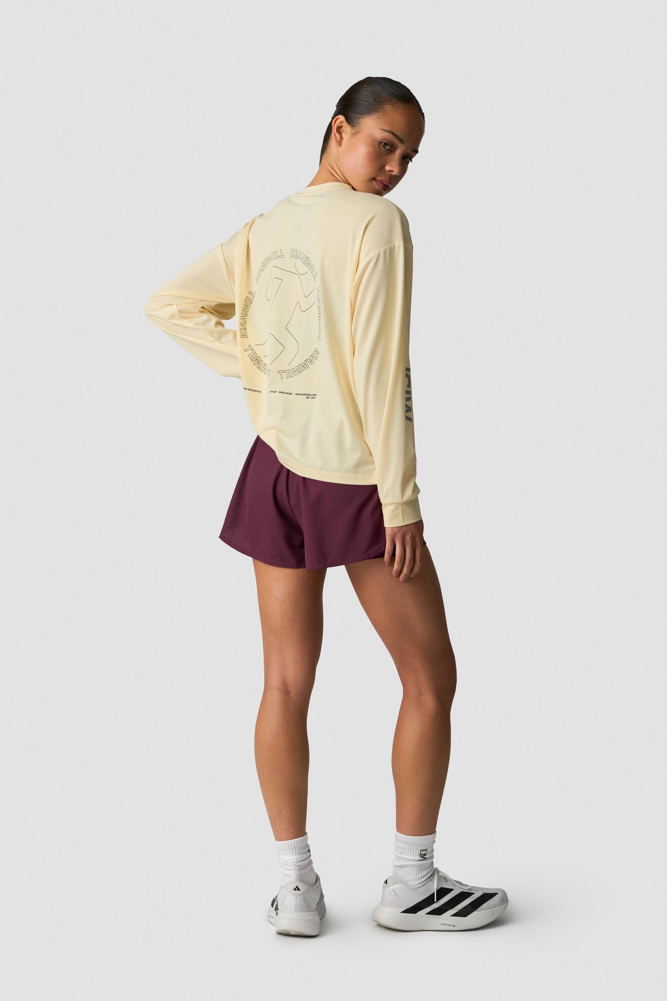 Mirage Dri-Release Long Sleeve Print Butter Yellow - billede 4