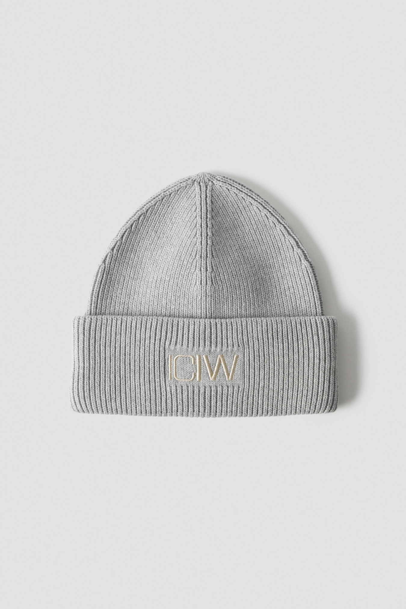 Ribbed Beanie Light Grey Melange - image 4