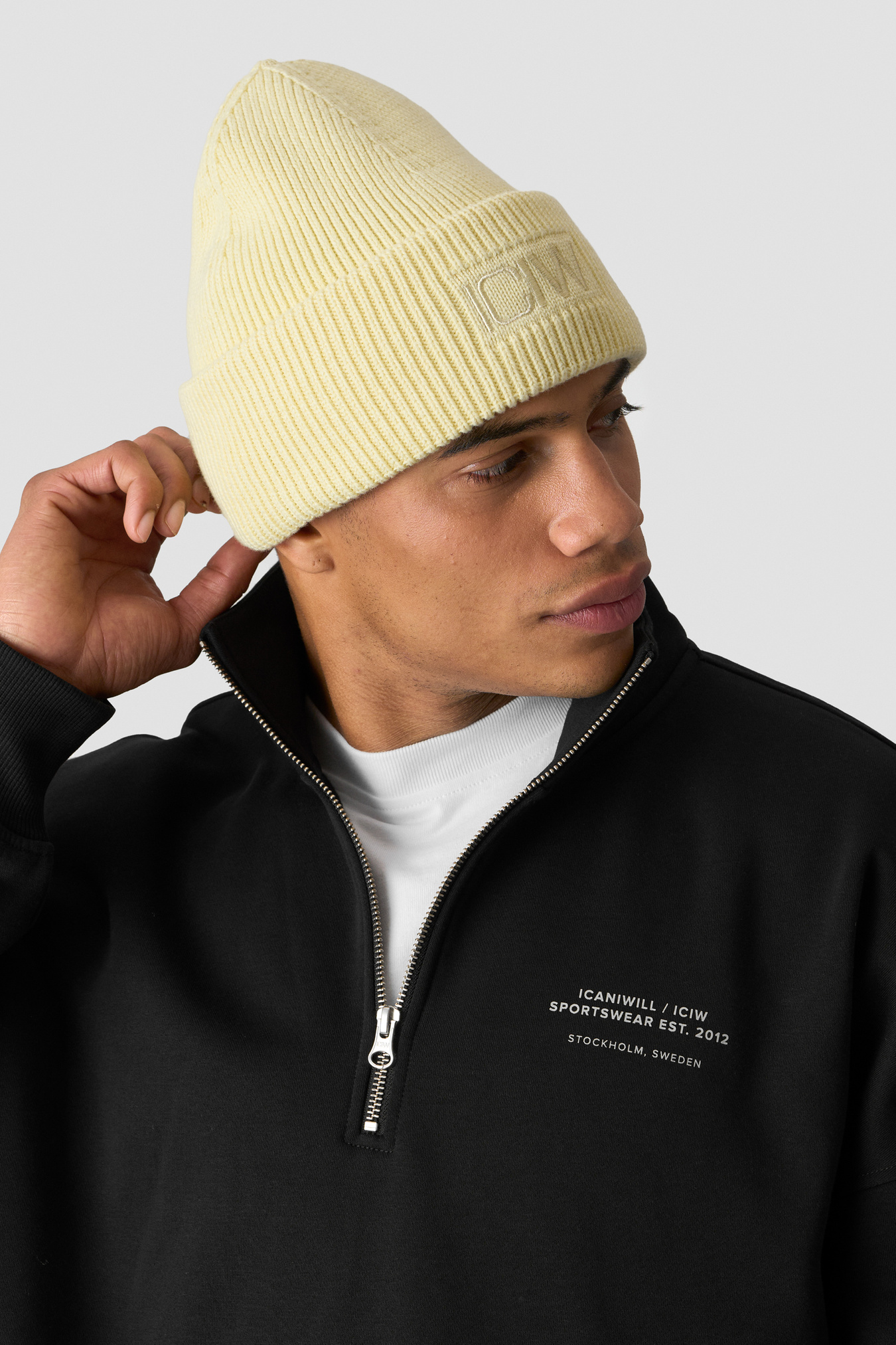 Ribbed Beanie Vanilla Cream - image 1