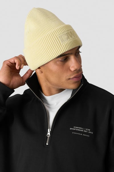 Ribbed Beanie Vanilla Cream - undefined