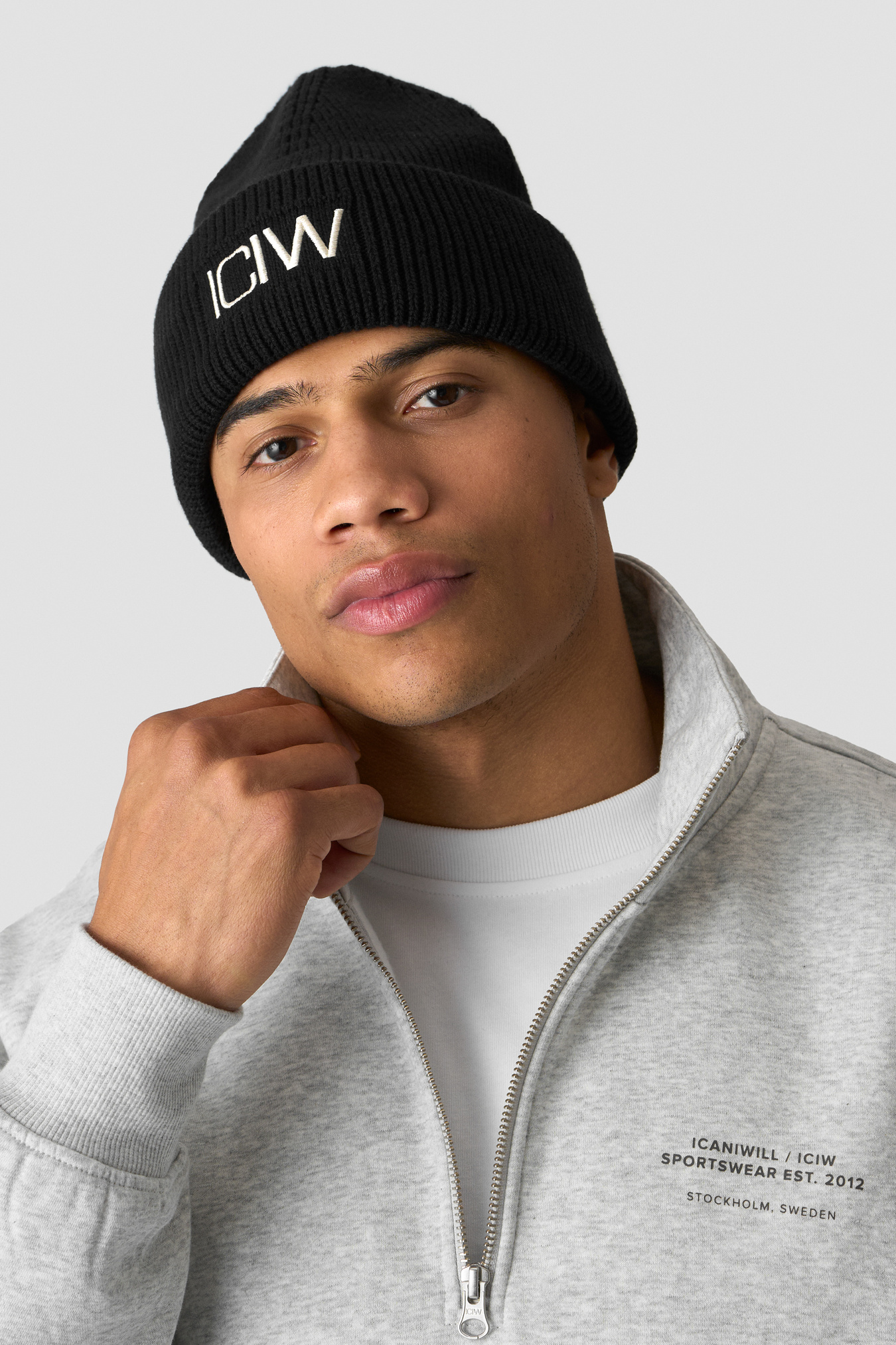 Ribbed Beanie Black - image 1