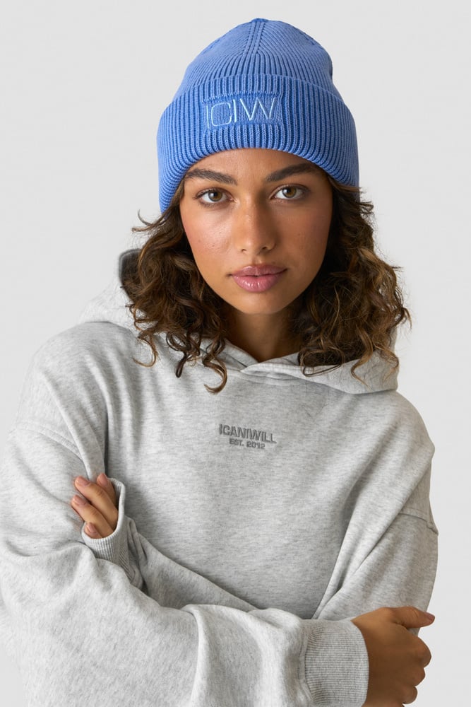 Ribbed Vintage Washed Beanie Virtual Blue