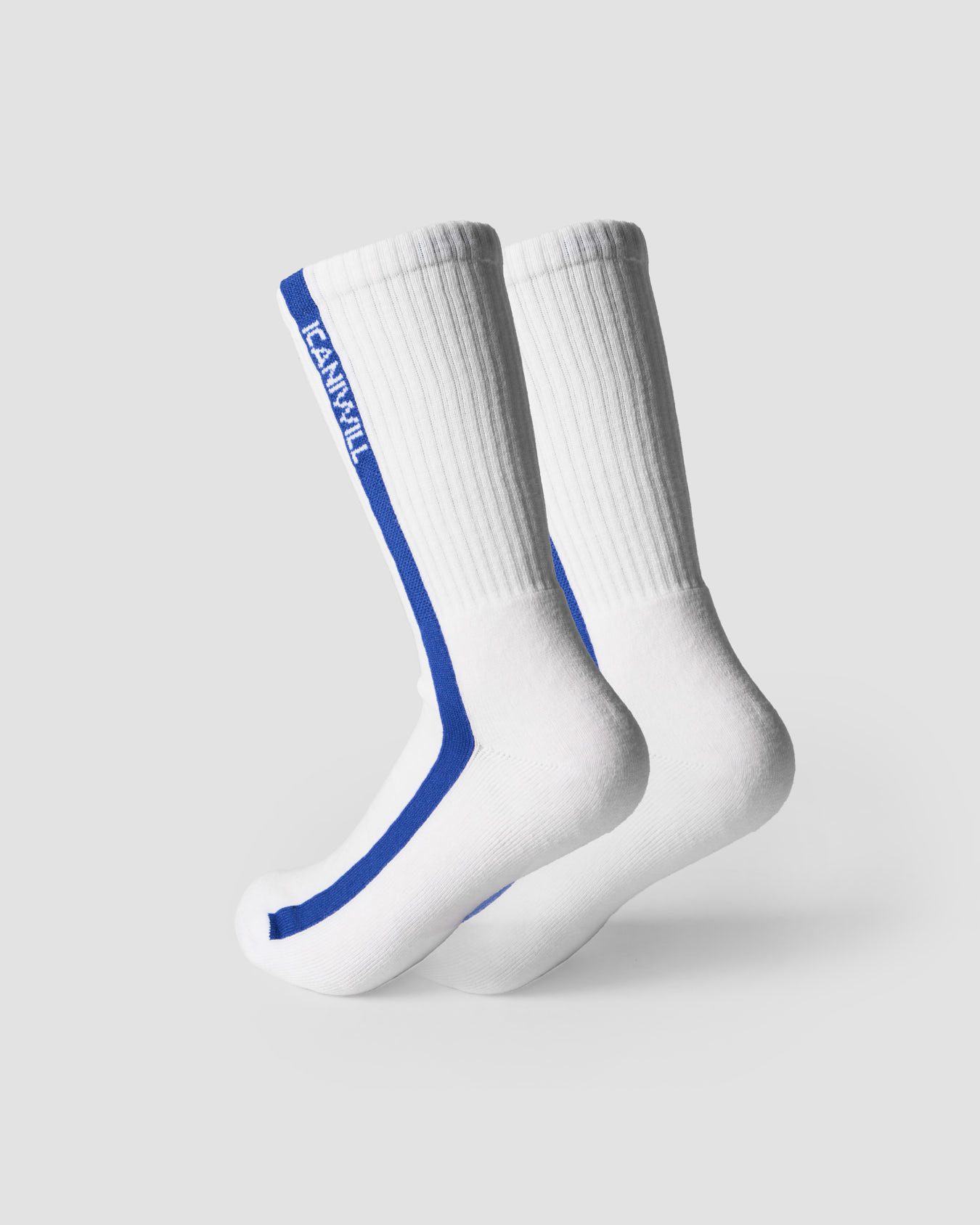 Vertical Striped Socks 2-pack Virtual Blue - billede 1