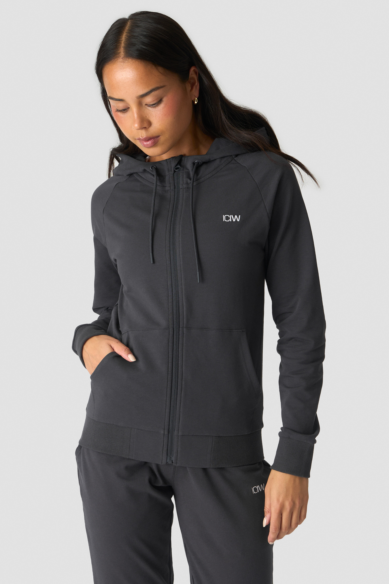Activity Zip Hoodie Dark Grey - bilde 1