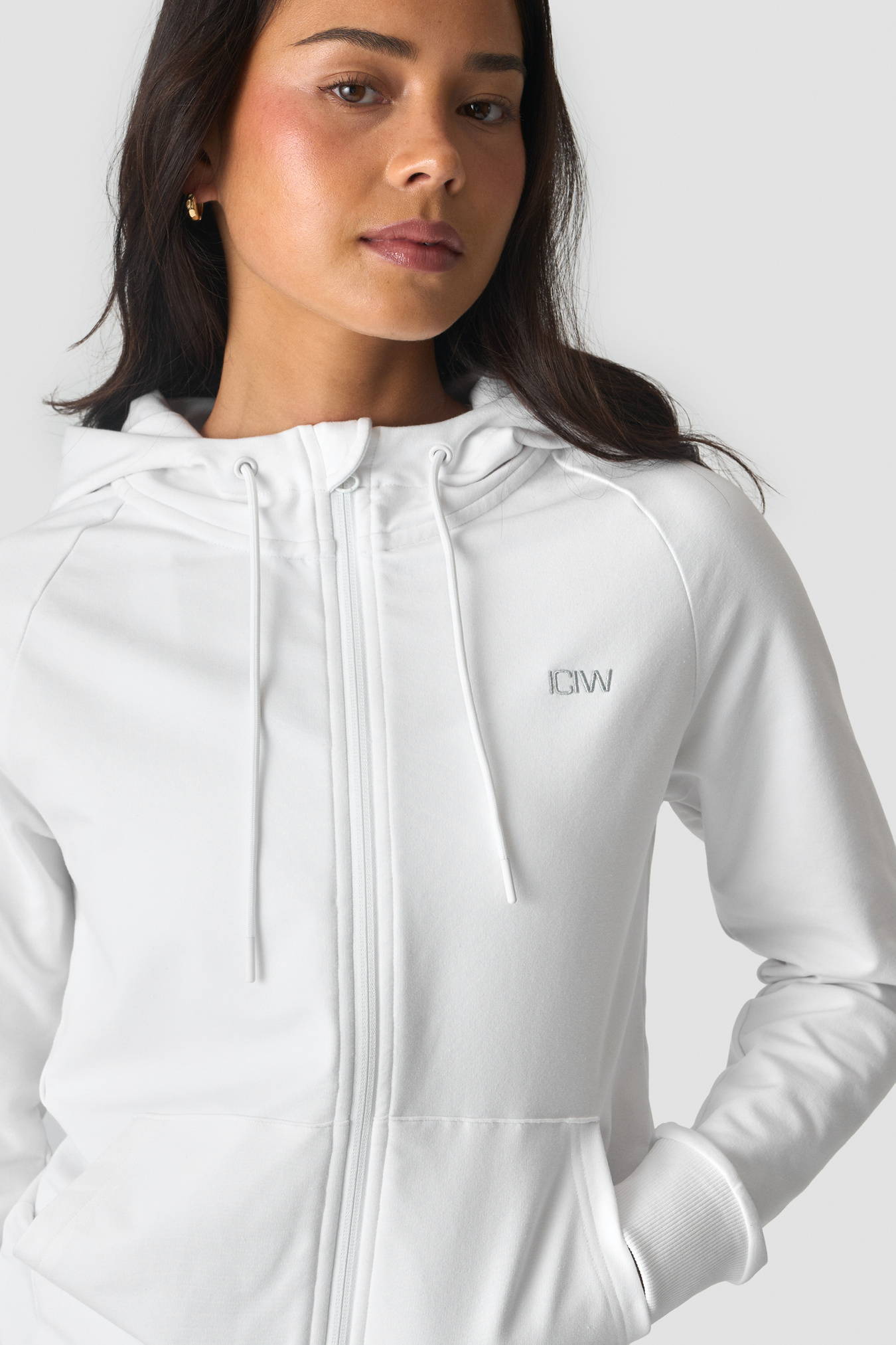 Activity Zip Hoodie White - bilde 1