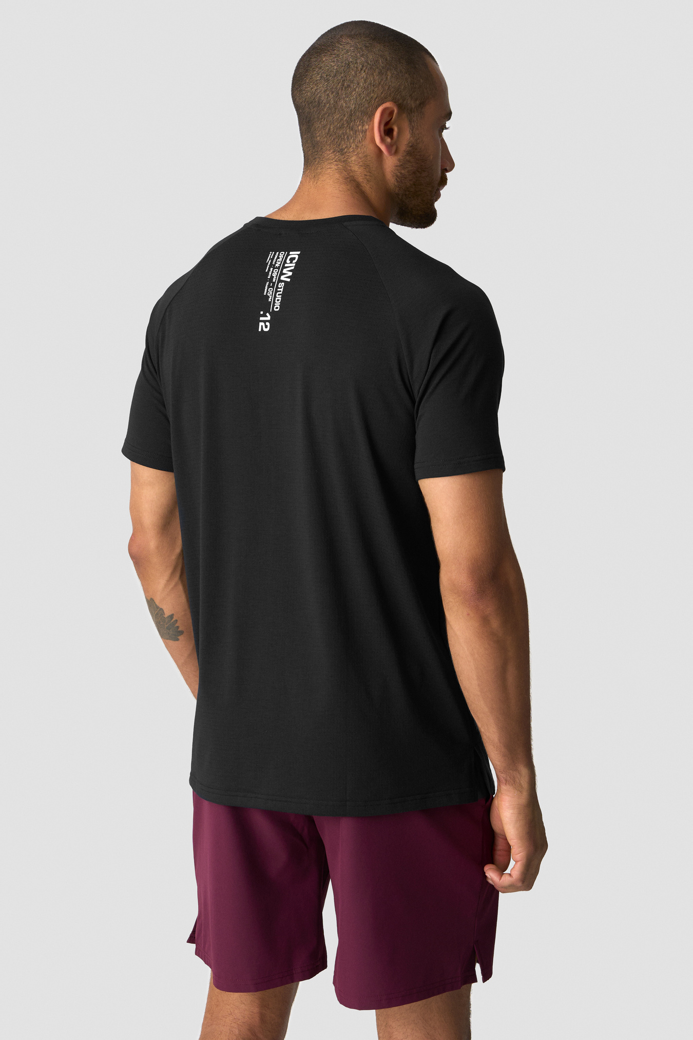 Stride Printed Tee Black - immagine $