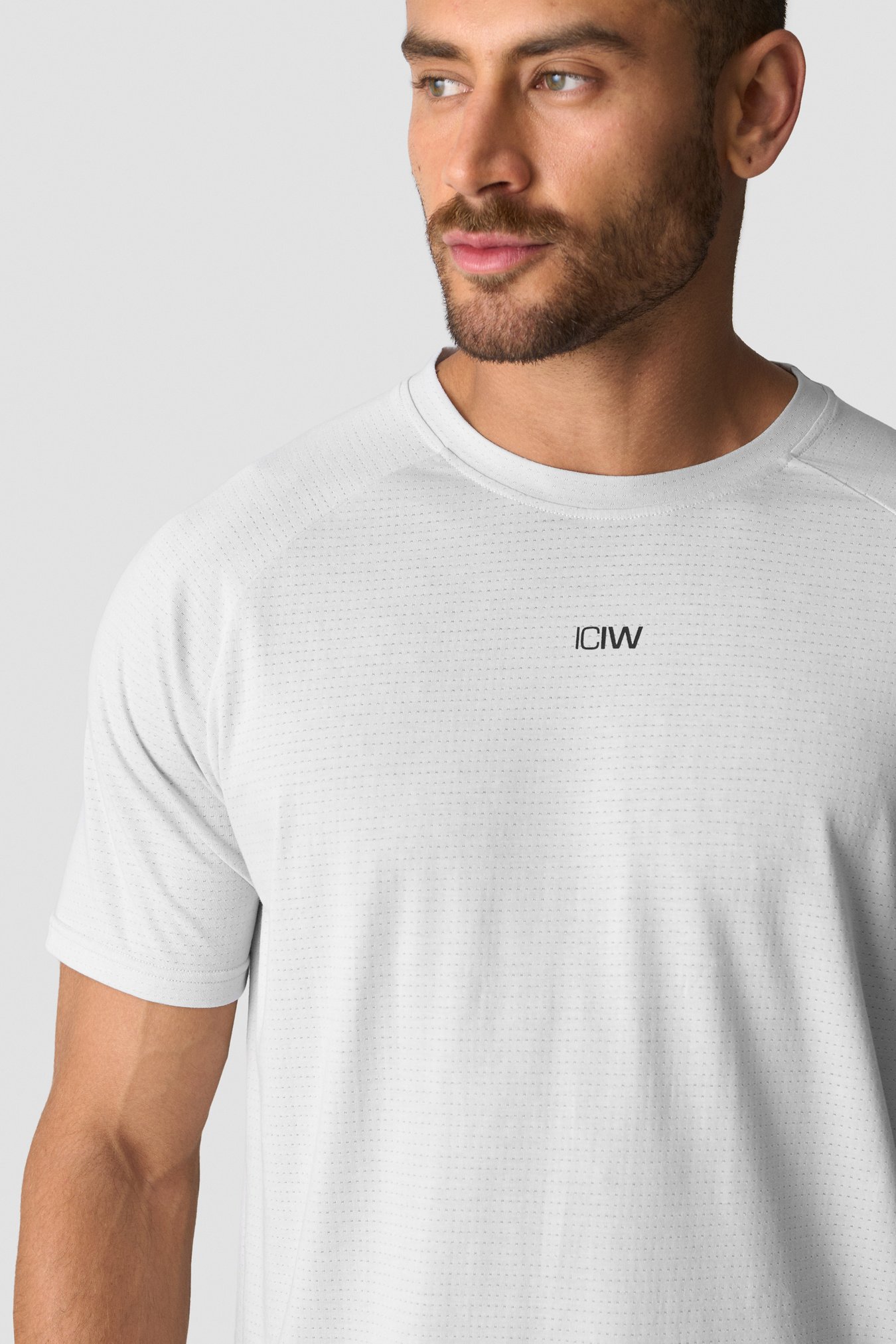 Stride Printed Tee Lunar Grey - immagine $