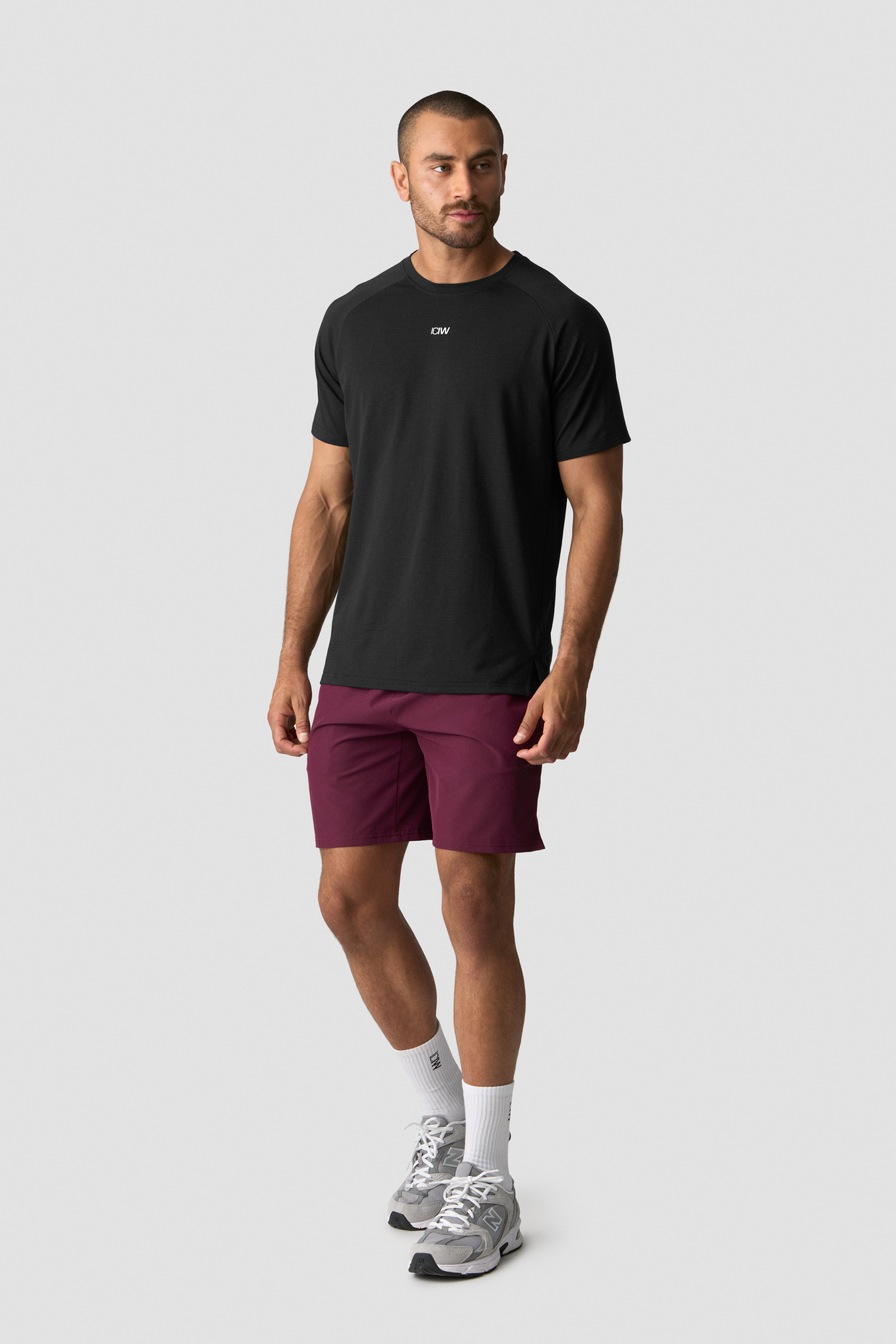 Stride Printed Tee Black - immagine $